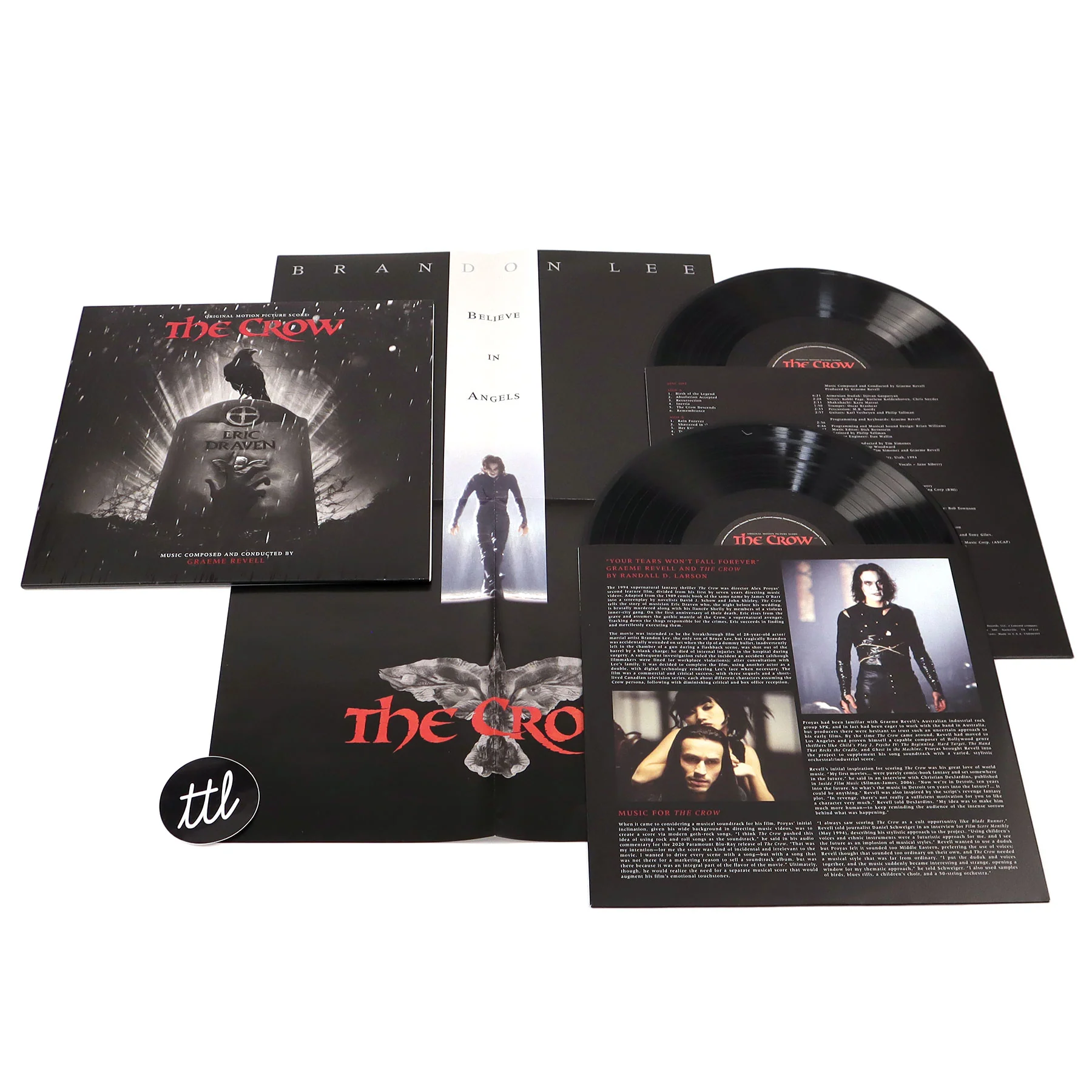 Graeme Revell: The Crow Original Score Deluxe Edition Vinyl 2LP - Image 2