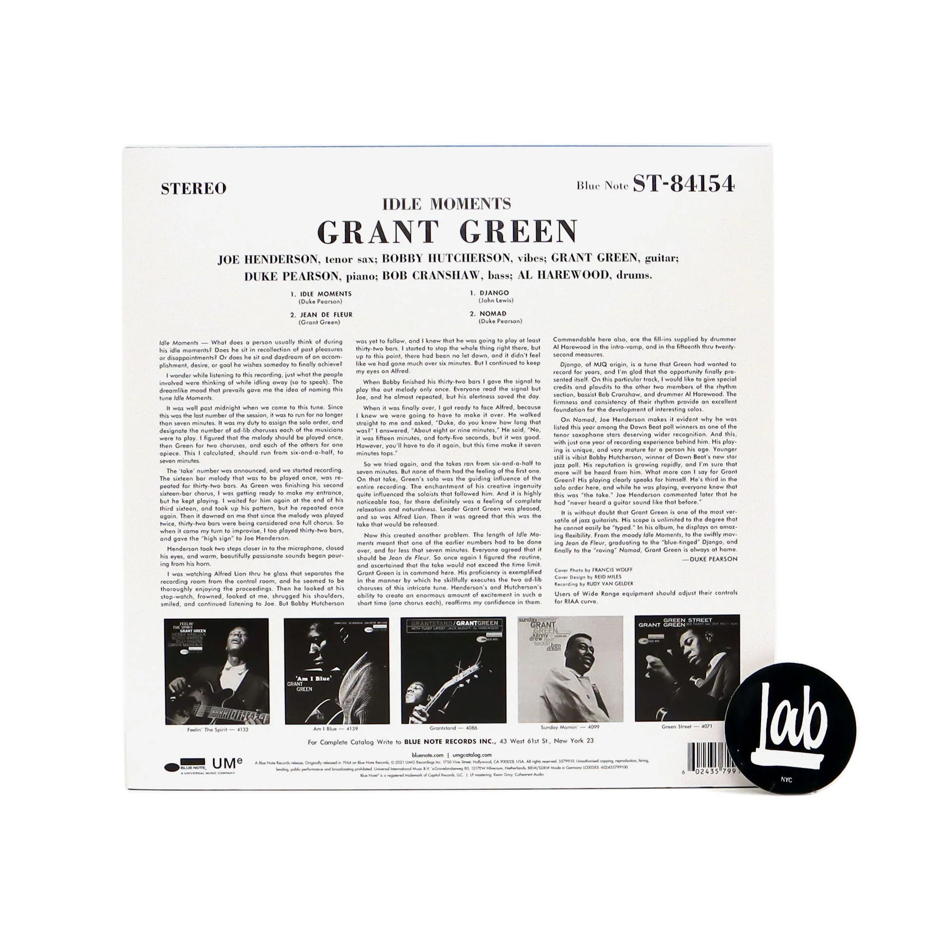 Grant Green: Idle Moments (180g) Vinyl LP - Image 2