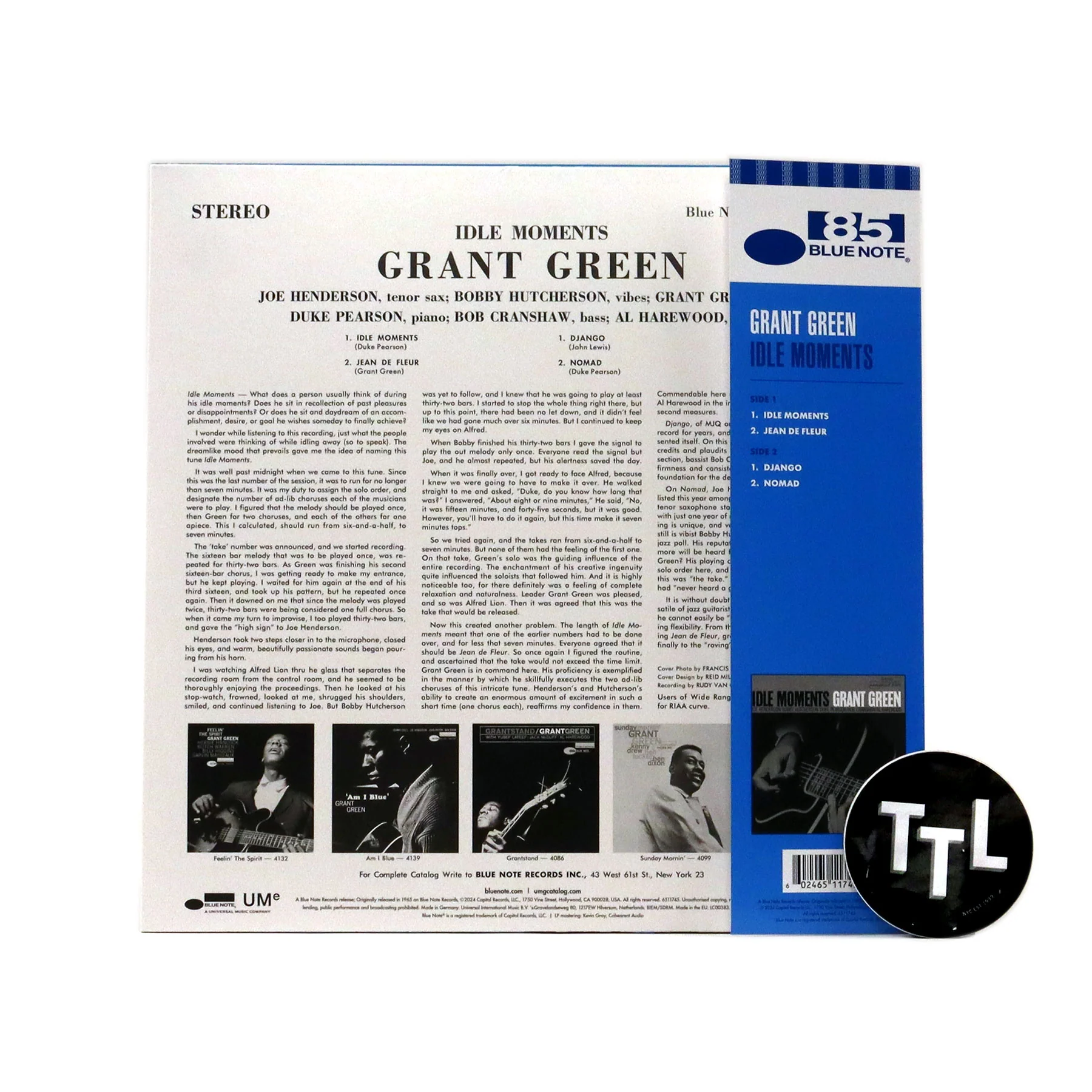 Grant Green: Idle Moments (180g, Indie Exclusive Colored Vinyl) Vinyl LP - Image 3