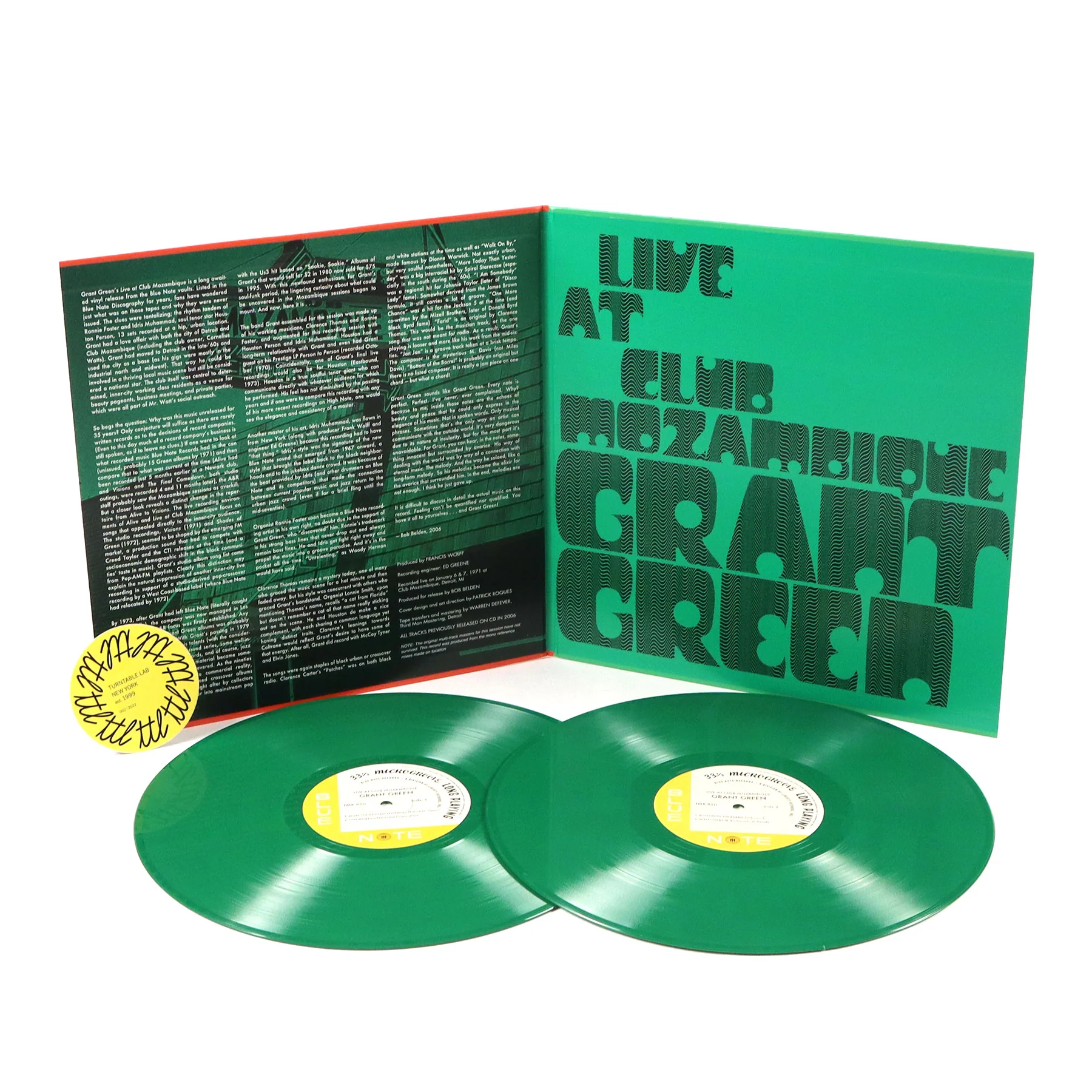 Grant Green: Live At Club Mozambique (180g, Indie Exclusive Colored Vinyl) Vinyl 2LP - Image 2