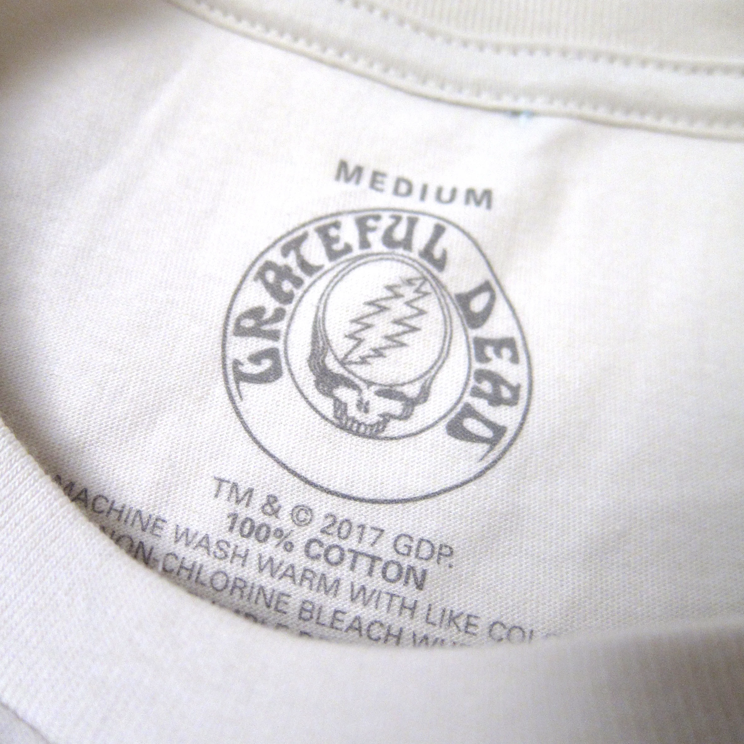 Grateful Dead: Big Bertha Subway Shirt - Vintage White (Medium Only) - Image 3