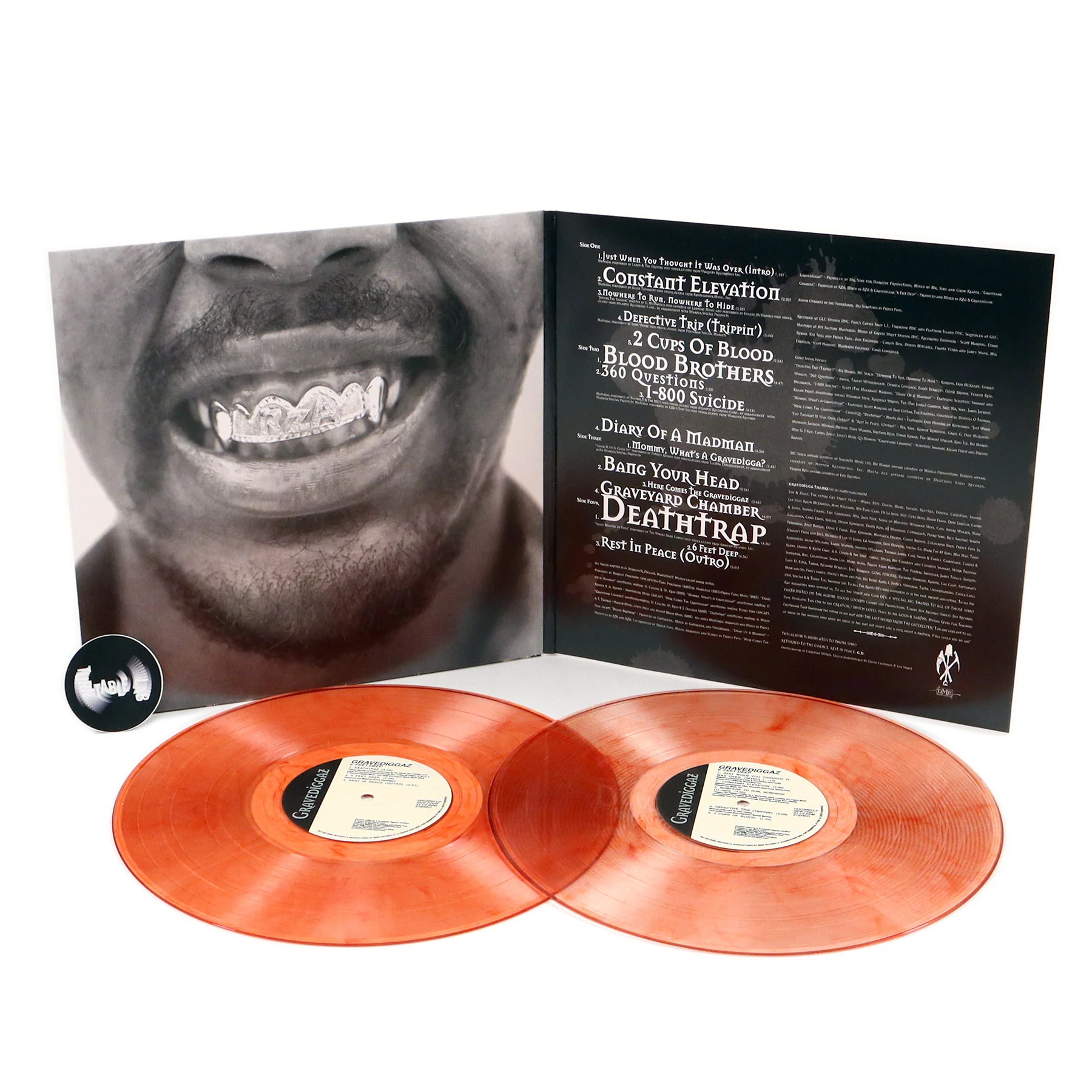 Gravediggaz: 6 Feet Deep (Blood Splatter Colored Vinyl) Vinyl 2LP - Image 2