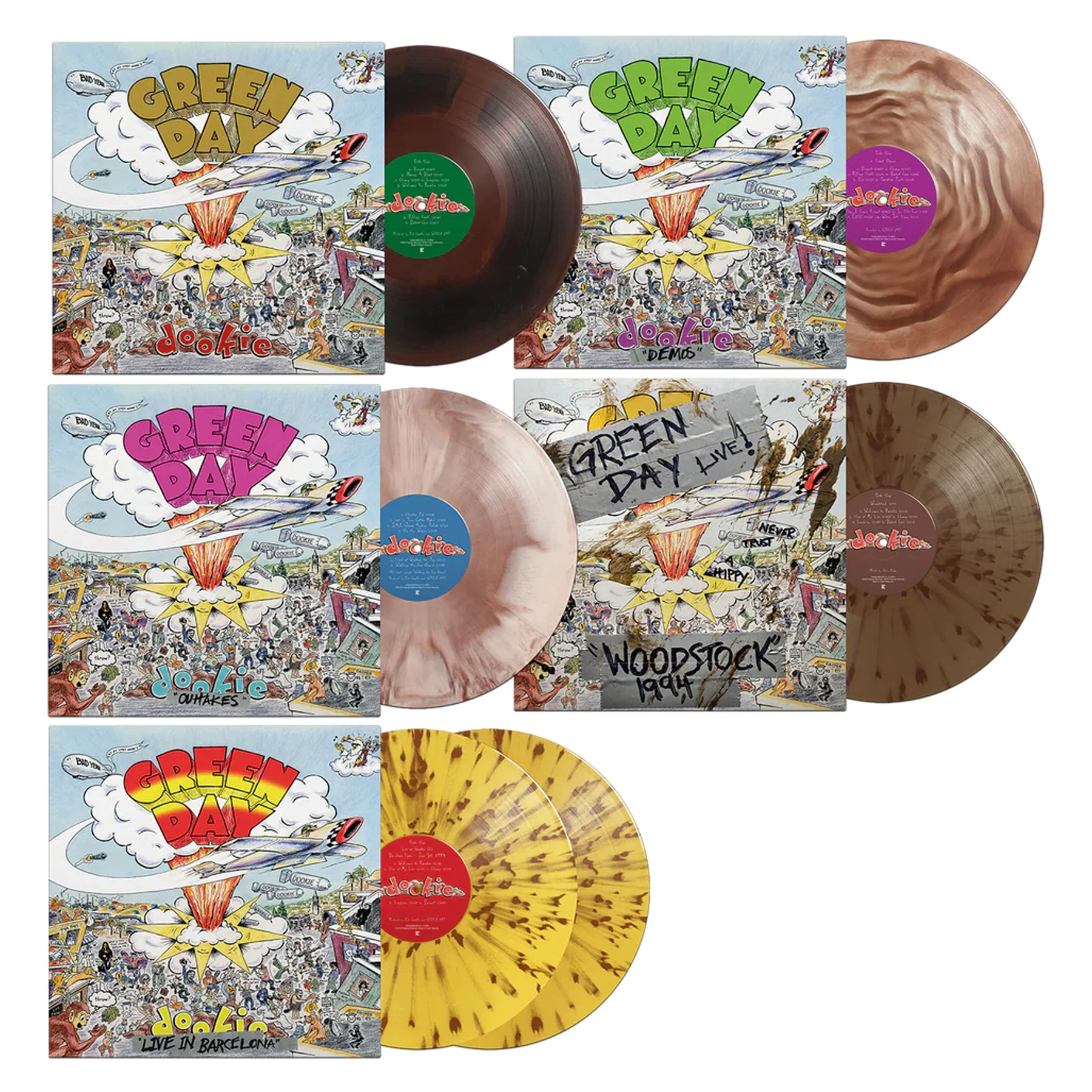 Green Day: Dookie - 30th Anniversary Deluxe Edition (Indie Exclusive Colored Vinyl) Vinyl 6LP Boxset - Image 3