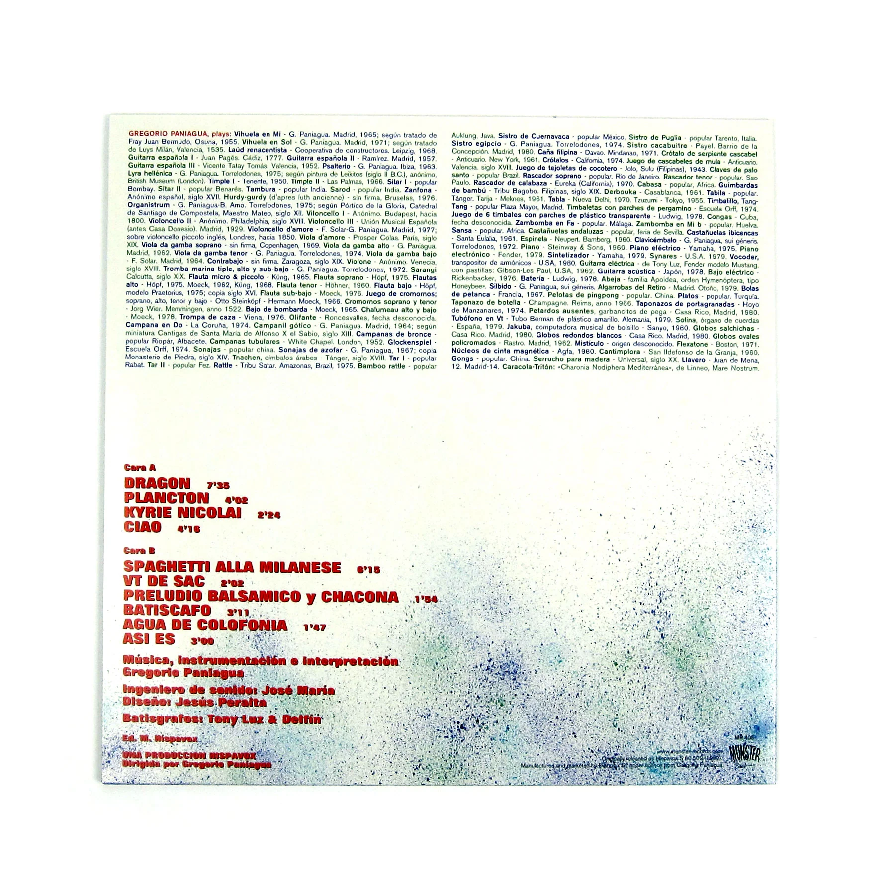 Gregorio Paniagua: Batiscafo (180g) Vinyl LP - Image 4