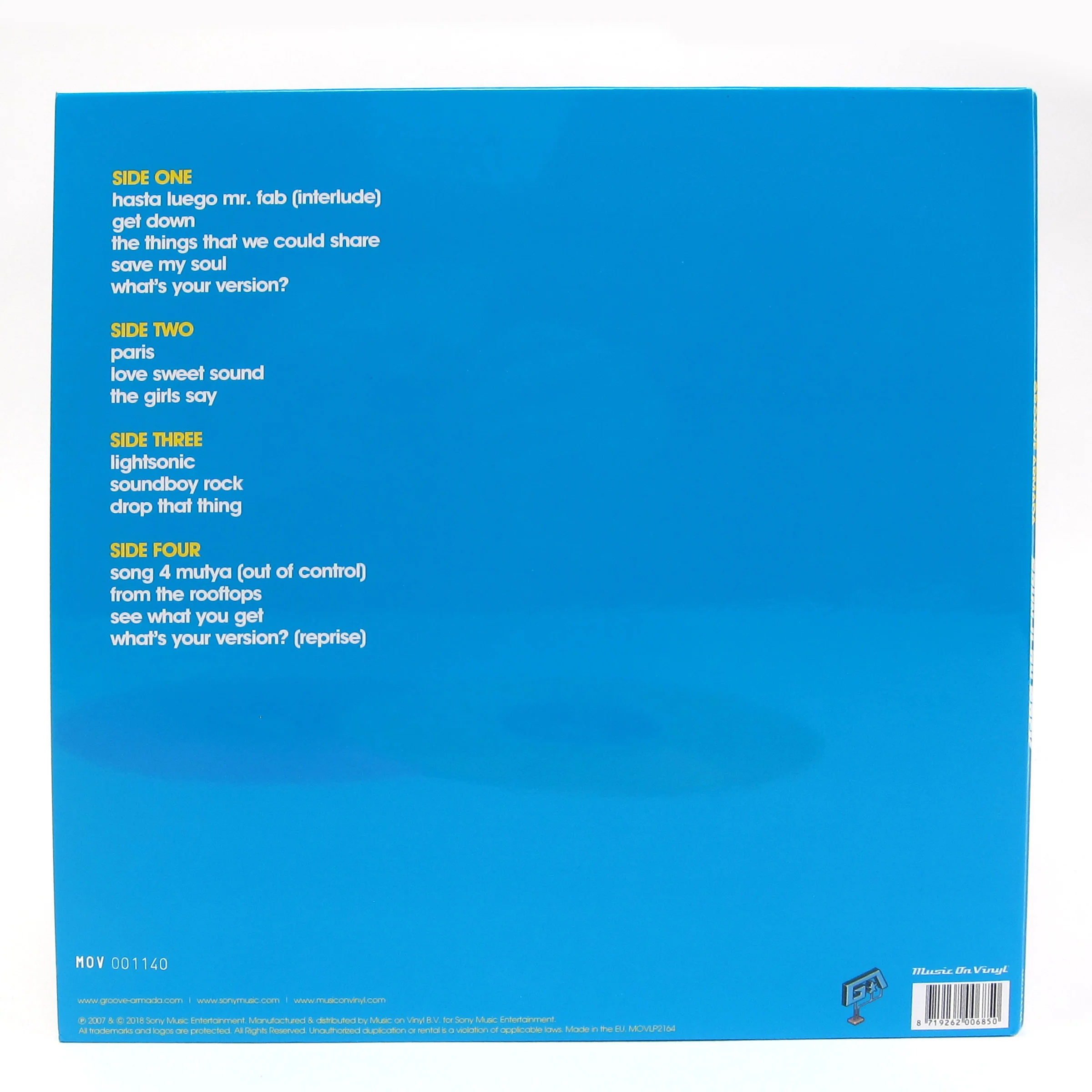 Groove Armada: Soundboy Rock (Music On Vinyl 180g, Colored Vinyl) Vinyl 2LP - Image 4