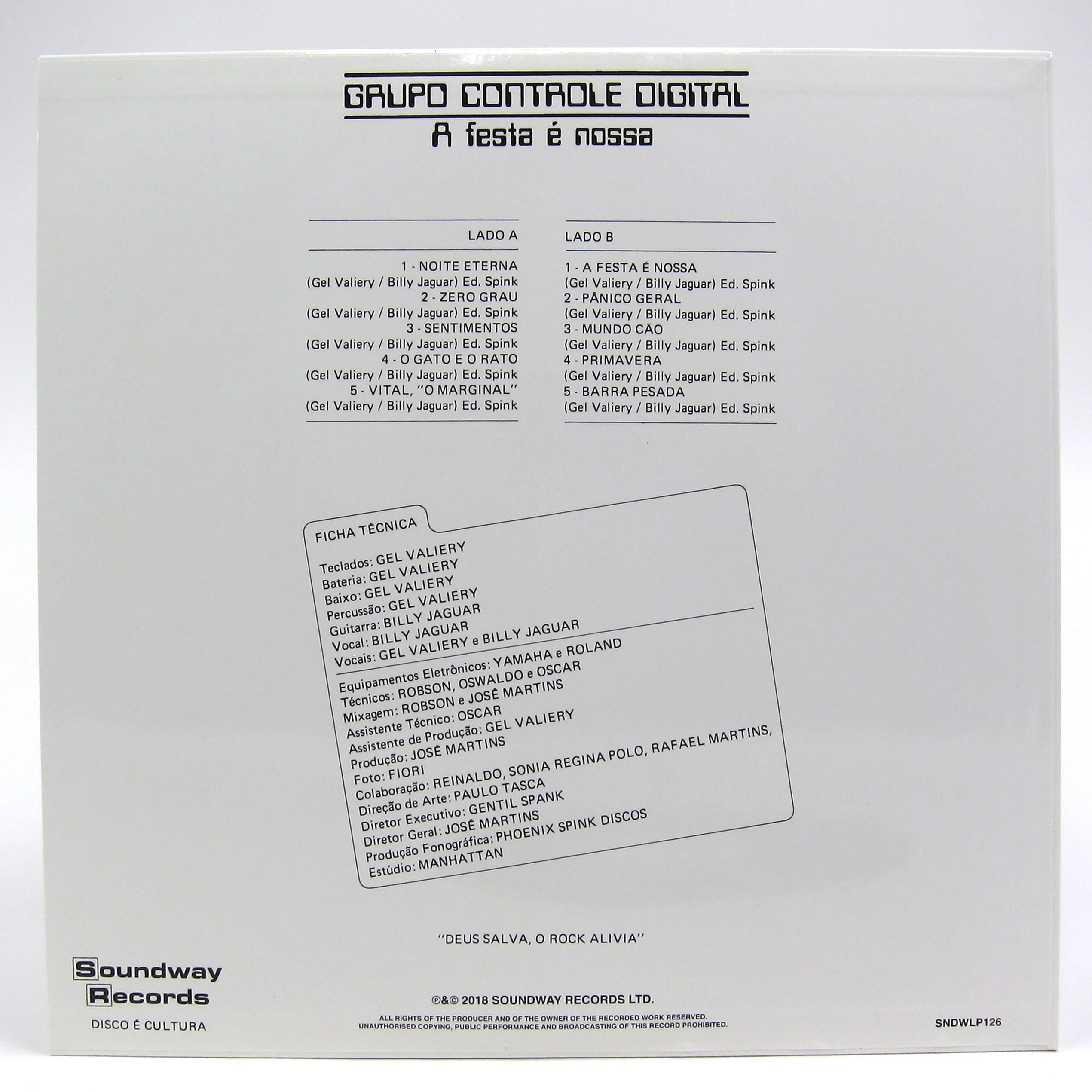 Grupo Controle Digital: A Festa E Nossa (Brazilian Electro) Vinyl LP - Image 2