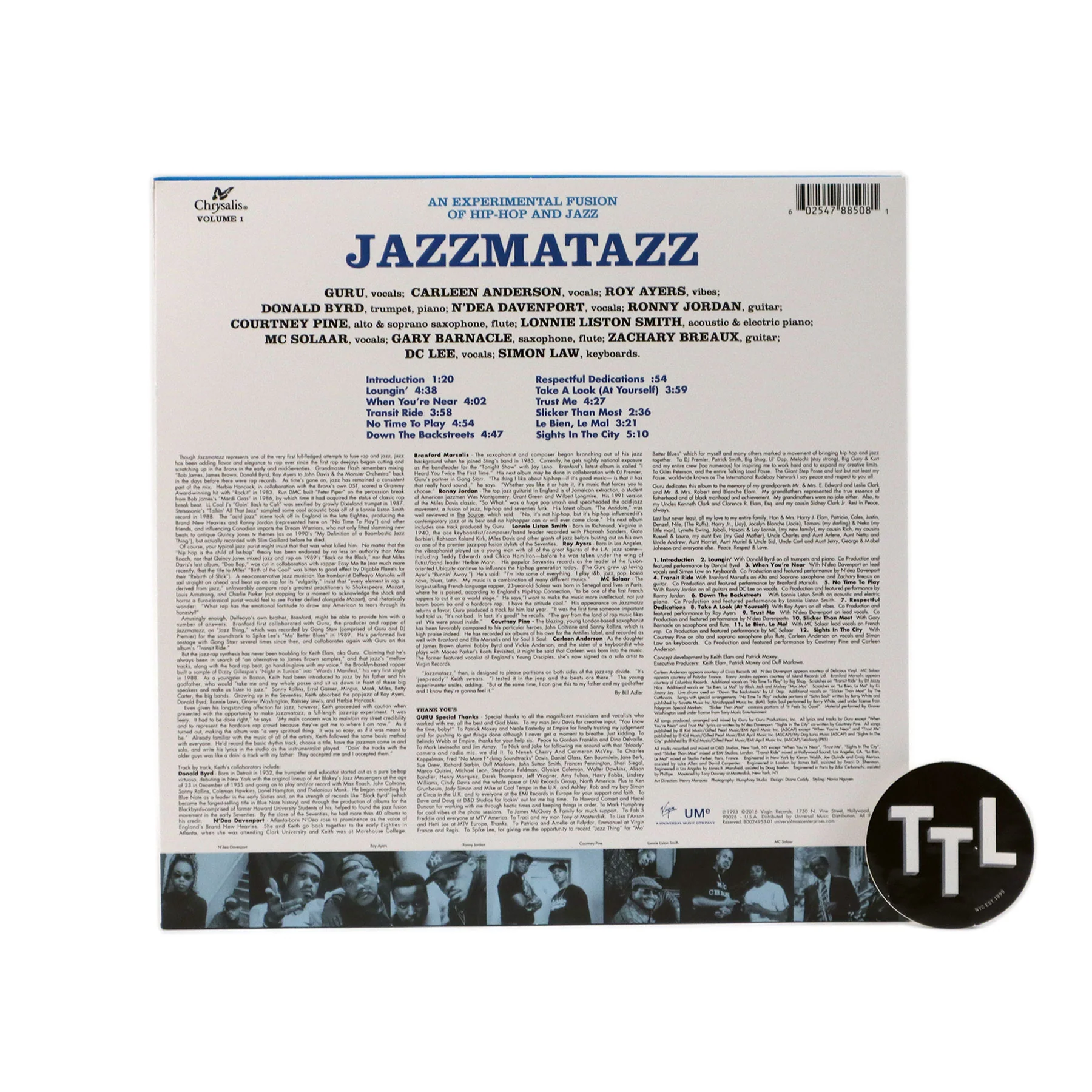 Guru: Jazzmatazz Volume 1 Vinyl LP - Image 2