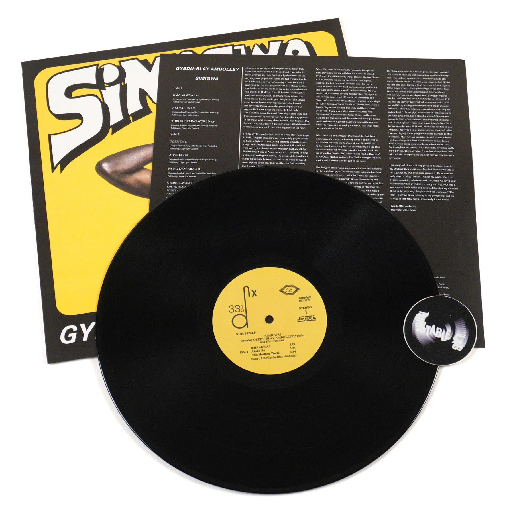 Gyedu-Blay Ambolley: Simigwa Vinyl LP - Image 2