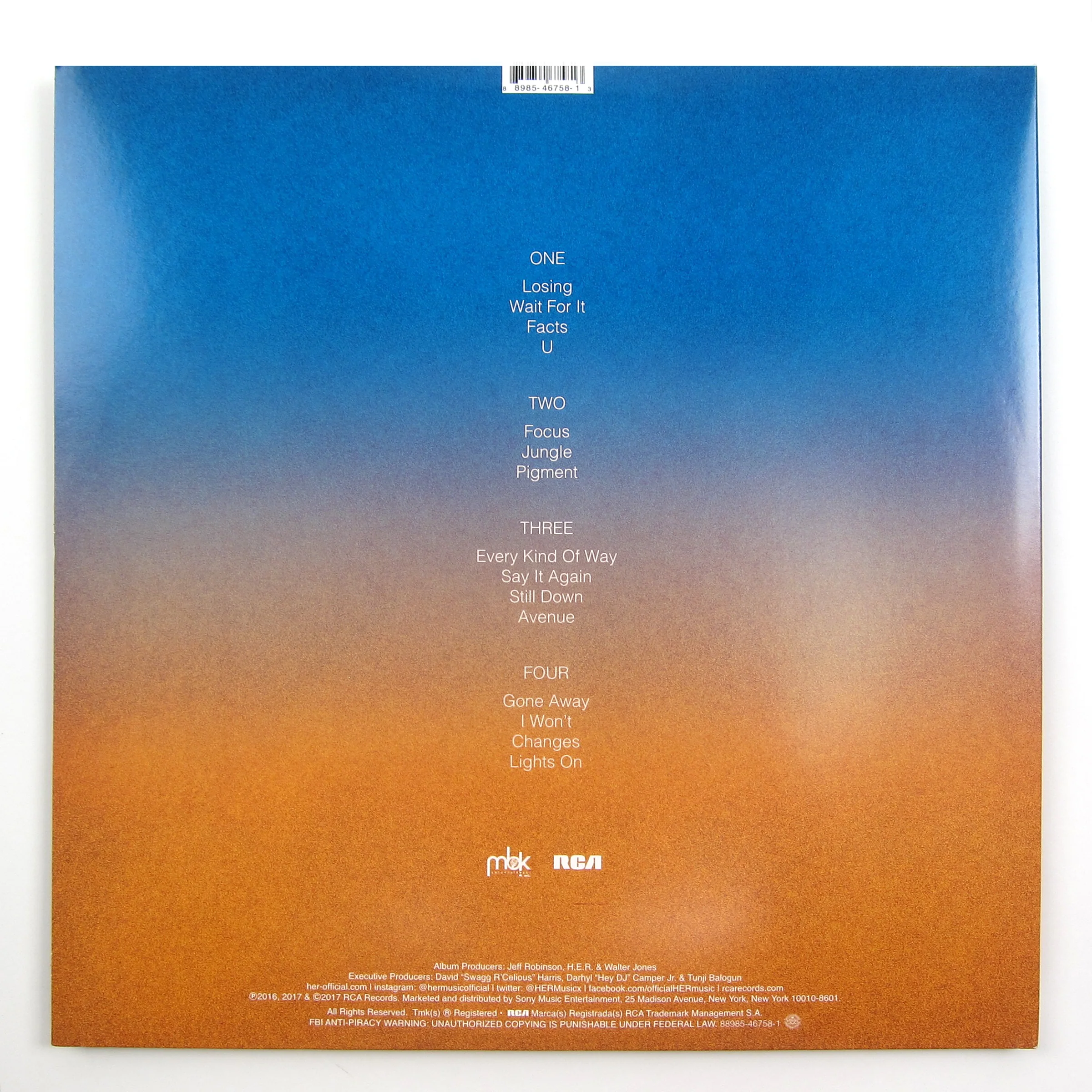 H.E.R.: H.E.R. (Vol.1&2) Vinyl 2LP - Image 3