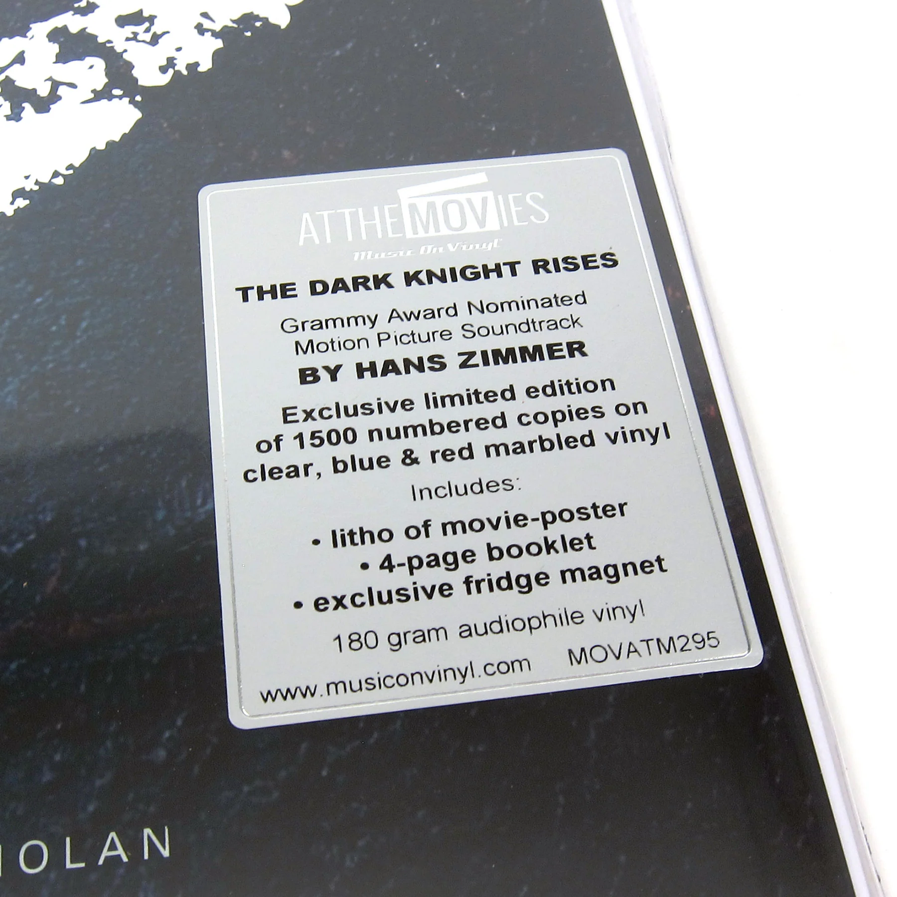 Hans Zimmer: The Dark Knight Rises Original Soundtrack (180g, Colored Vinyl) Vinyl LP - Image 4