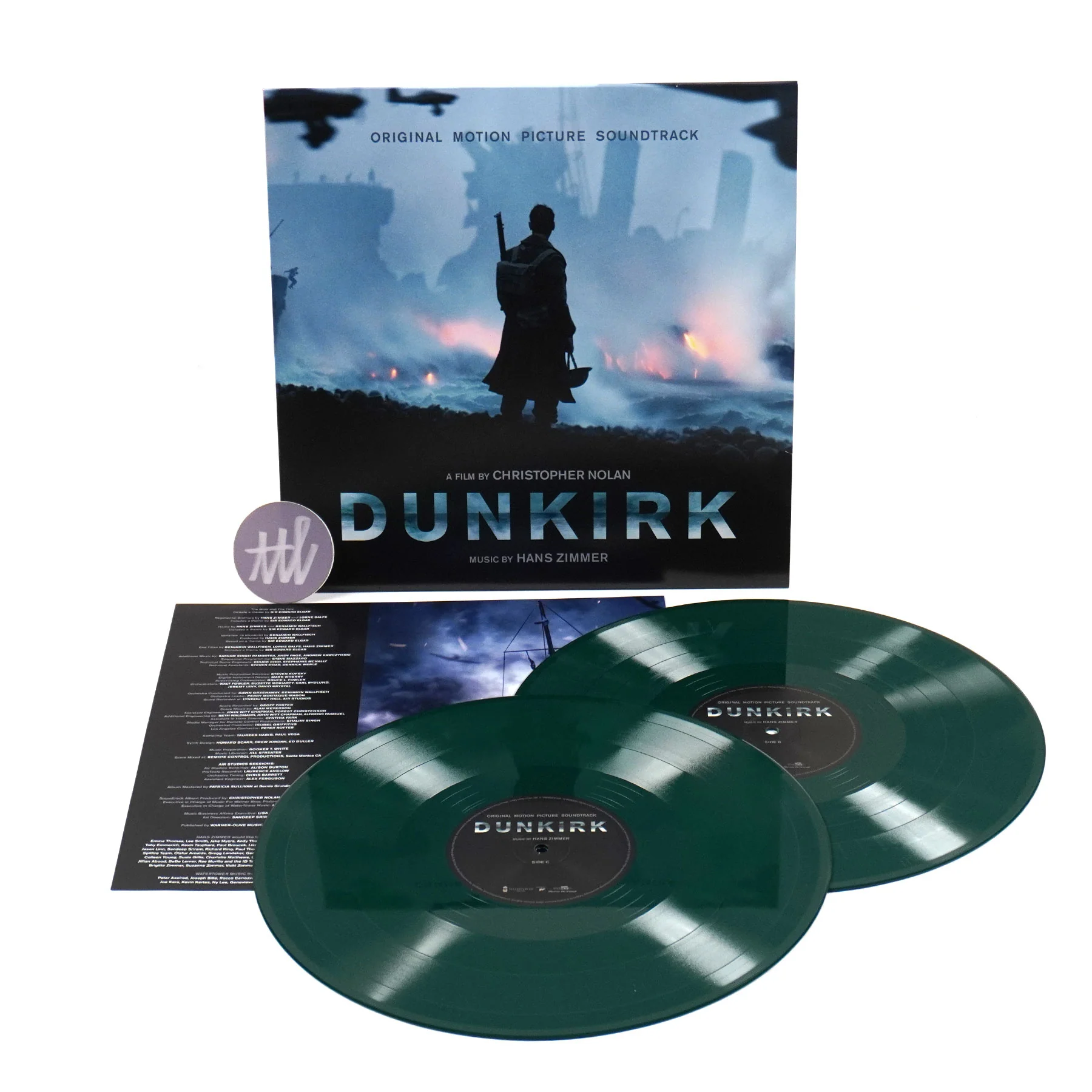 Hans Zimmer: Dunkirk Soundtrack (180g, Green Colored Vinyl) Vinyl 2LP - Image 2