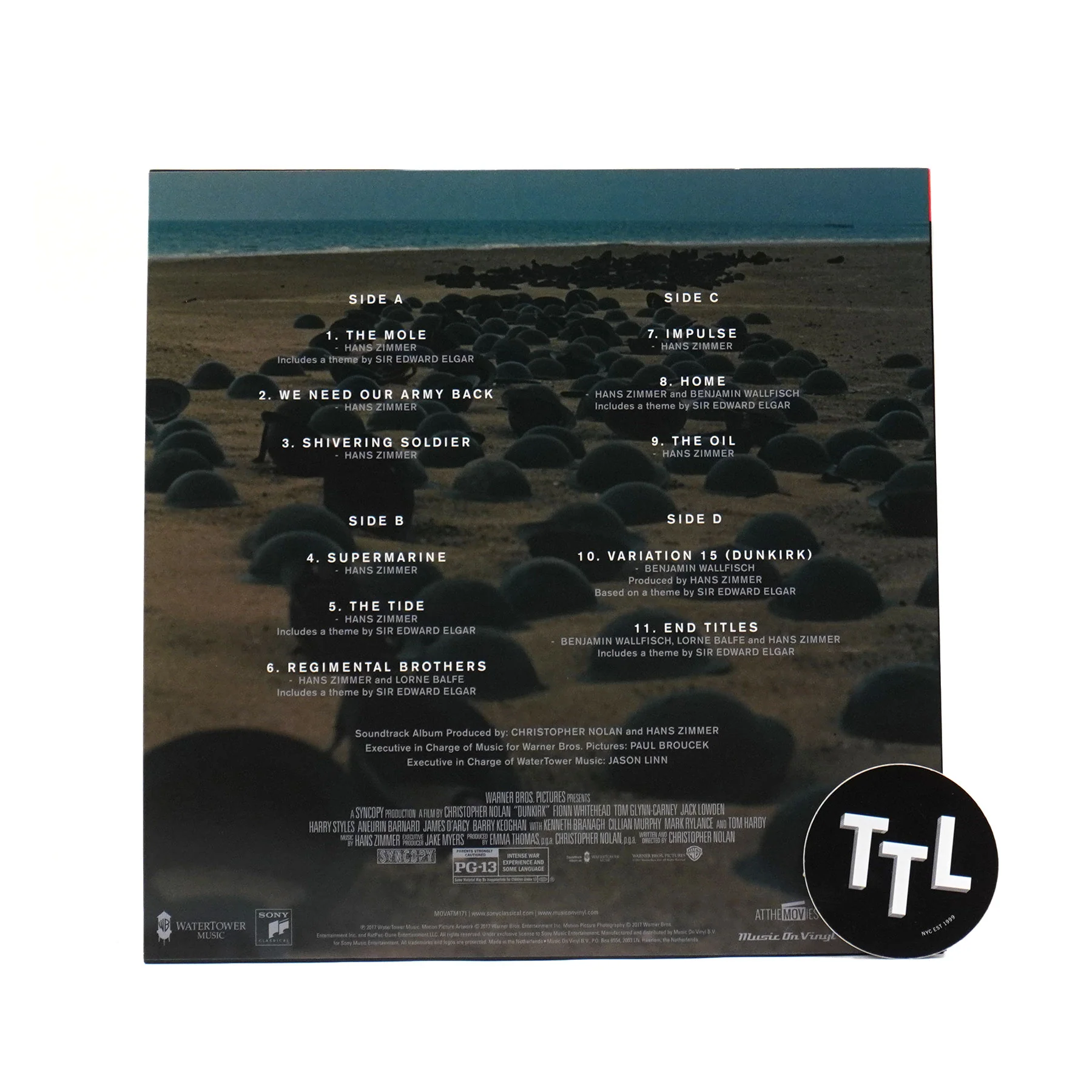 Hans Zimmer: Dunkirk Soundtrack (180g, Green Colored Vinyl) Vinyl 2LP - Image 3
