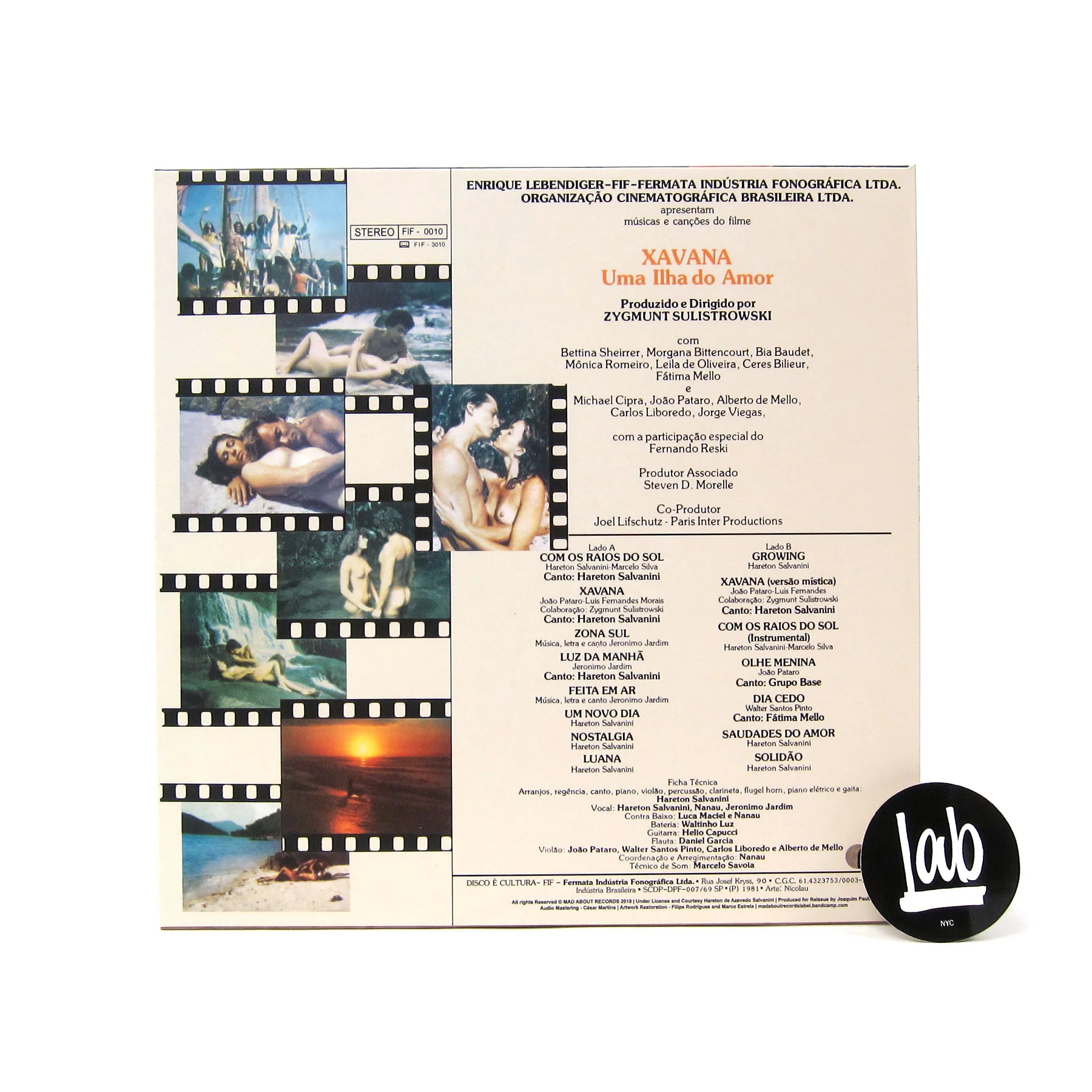 Hareton Salvanini: Xavana, Uma Ilha Do Amo Original Soundtrack Vinyl LP - Image 2