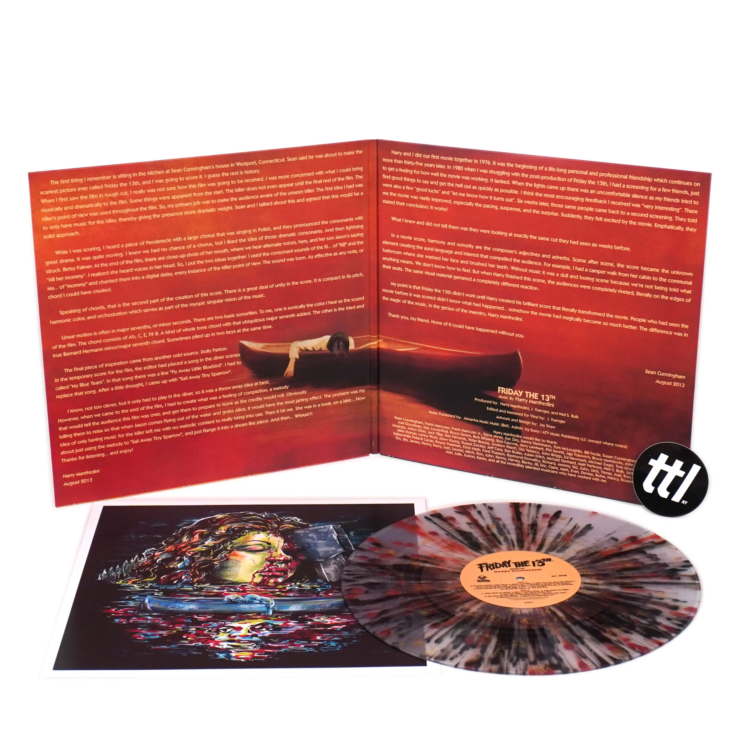 Harry Manfredini: Friday The 13th Part 1 (Colored Vinyl) Vinyl LP - Image 2