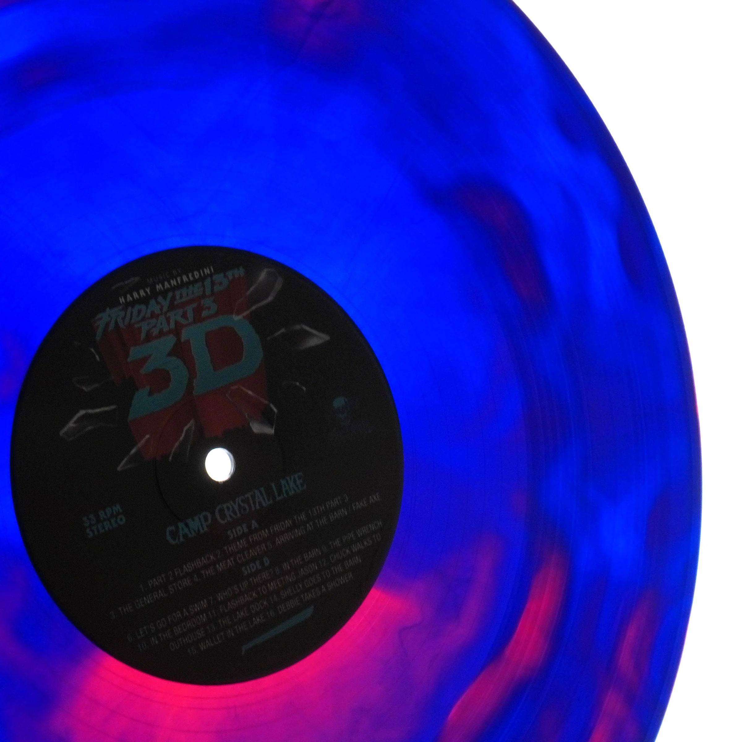 Harry Manfredini: Friday The 13th Part 3 (Lenticular Cover, Colored Vinyl) Vinyl 2LP - Image 2
