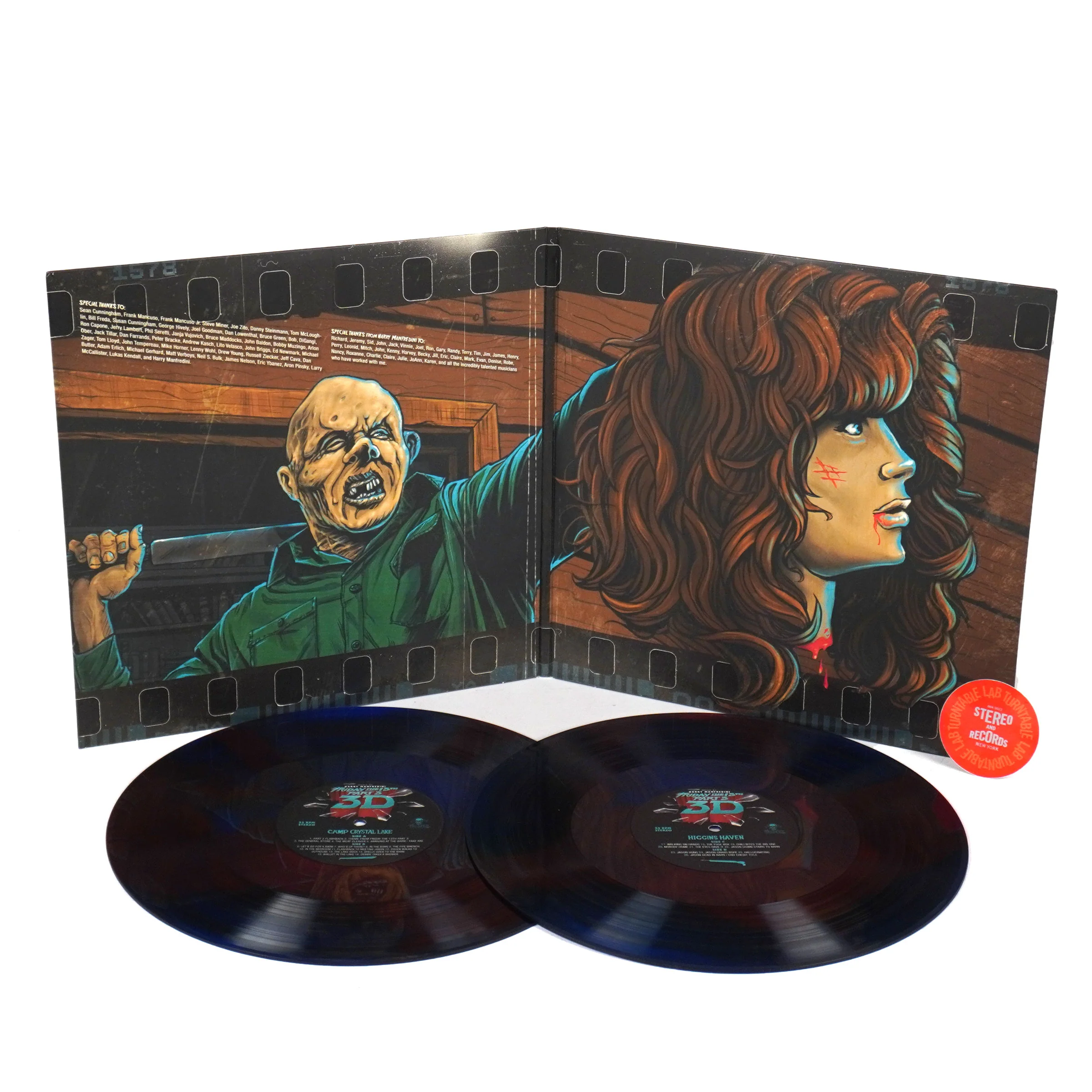 Harry Manfredini: Friday The 13th Part 3 (Lenticular Cover, Colored Vinyl) Vinyl 2LP - Image 3