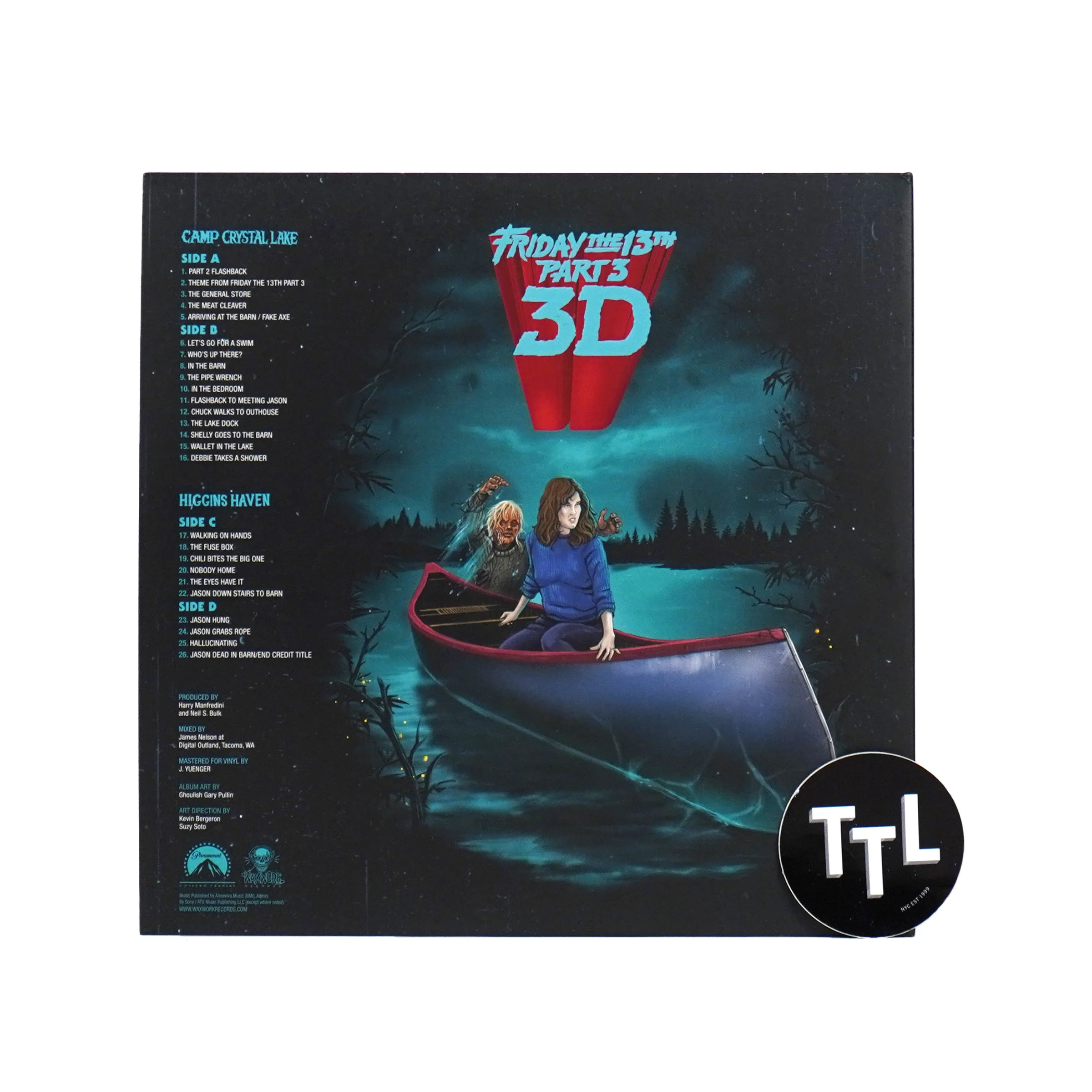 Harry Manfredini: Friday The 13th Part 3 (Lenticular Cover, Colored Vinyl) Vinyl 2LP - Image 4