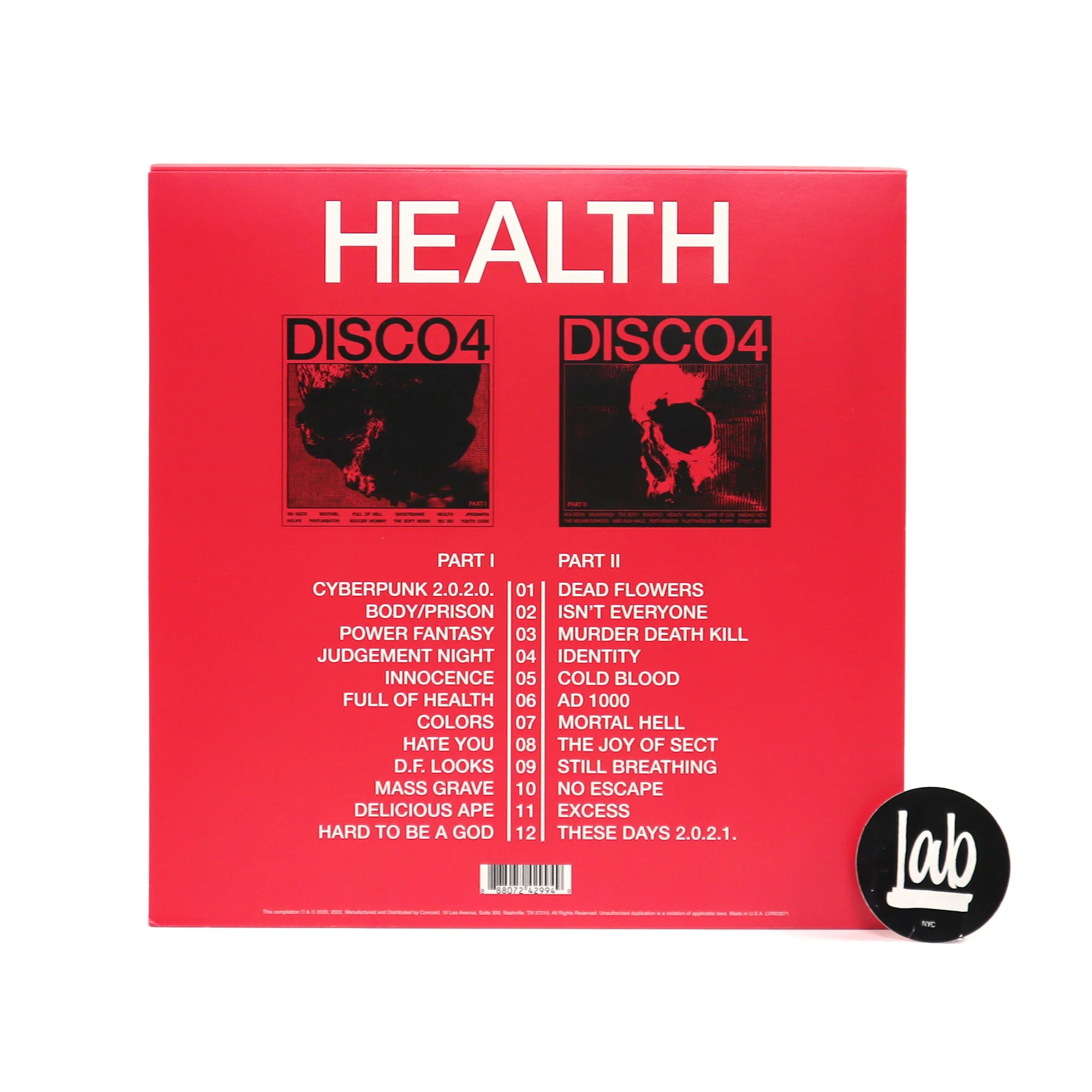 HEALTH: Disco4 Generations - Part I & II (Indie Exclusive Colored Vinyl) Vinyl 2LP - Image 3