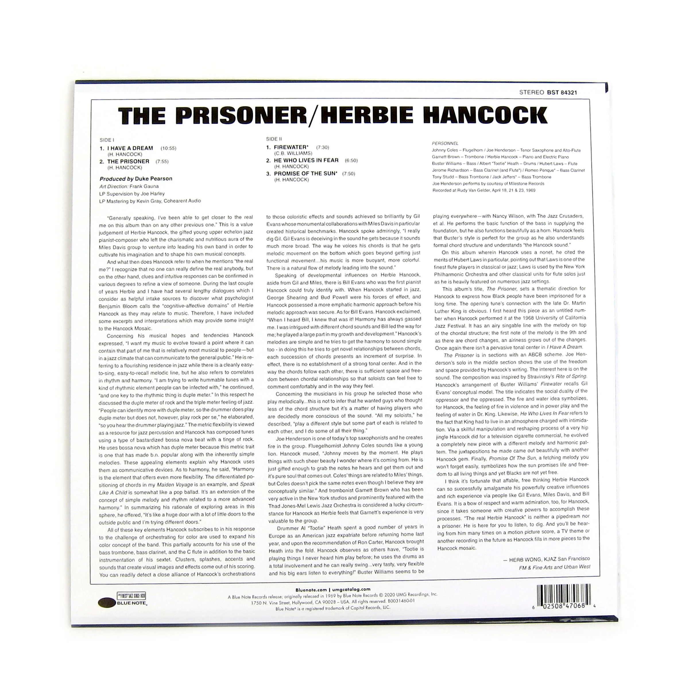 Herbie Hancock: The Prisoner (Tone Poet 180g) Vinyl LP - Image 2