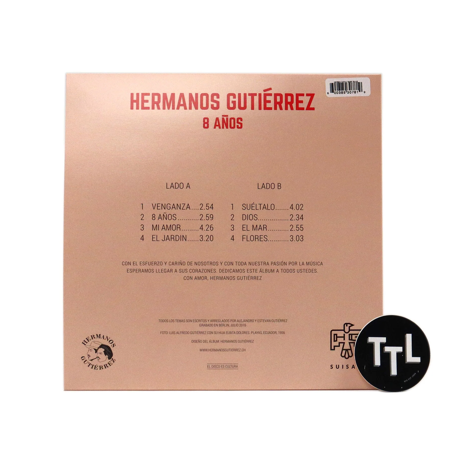 Hermanos Gutierrez: 8 Anos (Colored Vinyl) Vinyl LP - Image 3