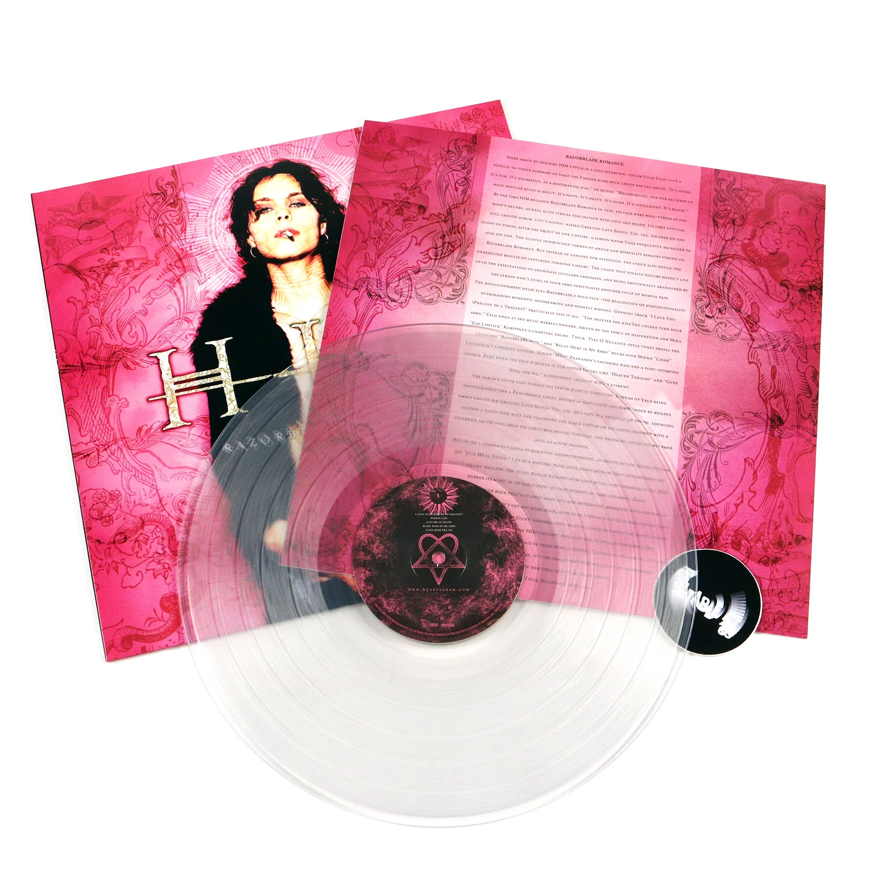 HIM: Razorblade Romance (Clear Colored Vinyl) Vinyl LP - Image 2