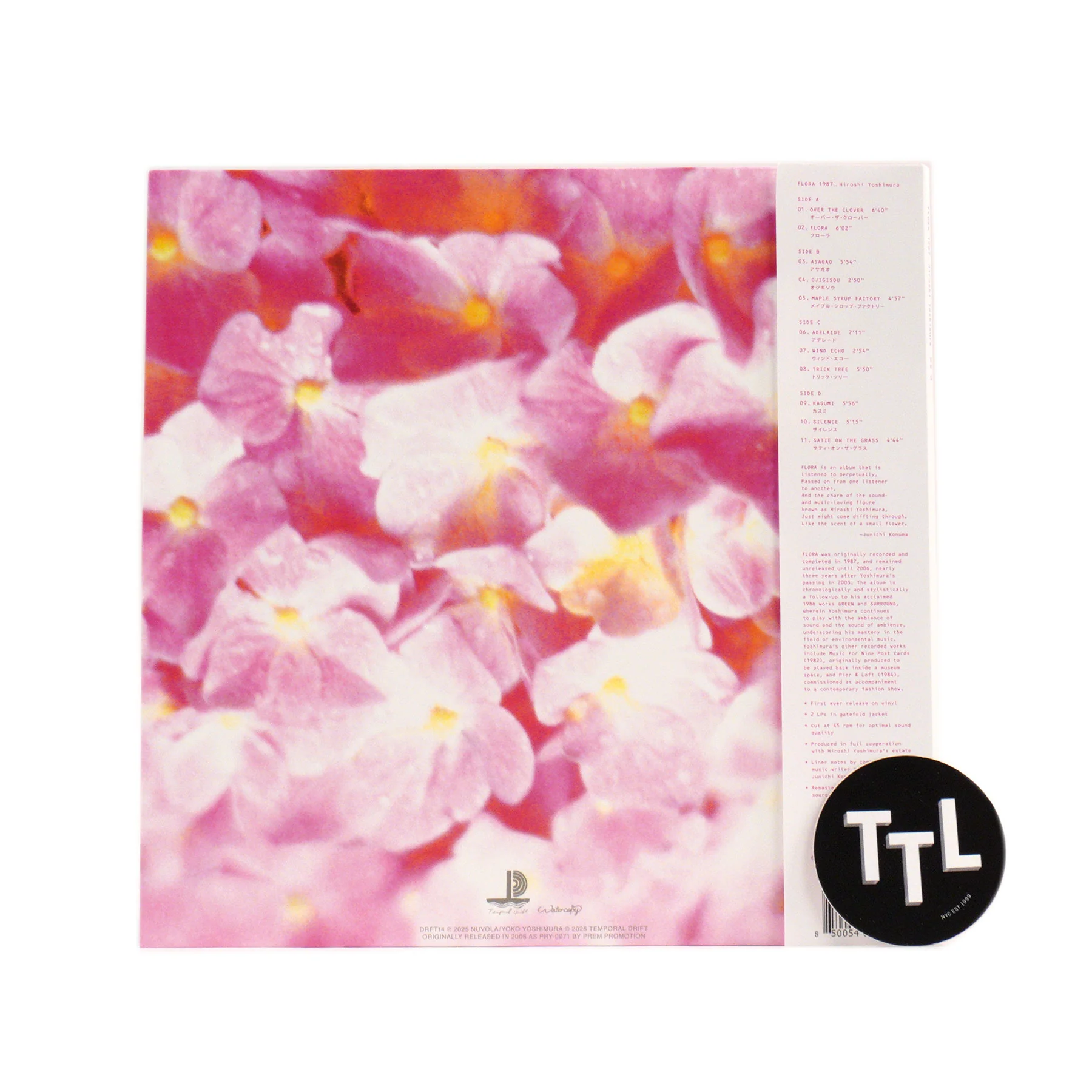 Hiroshi Yoshimura: Flora (Colored Vinyl) Vinyl 2LP - Image 3