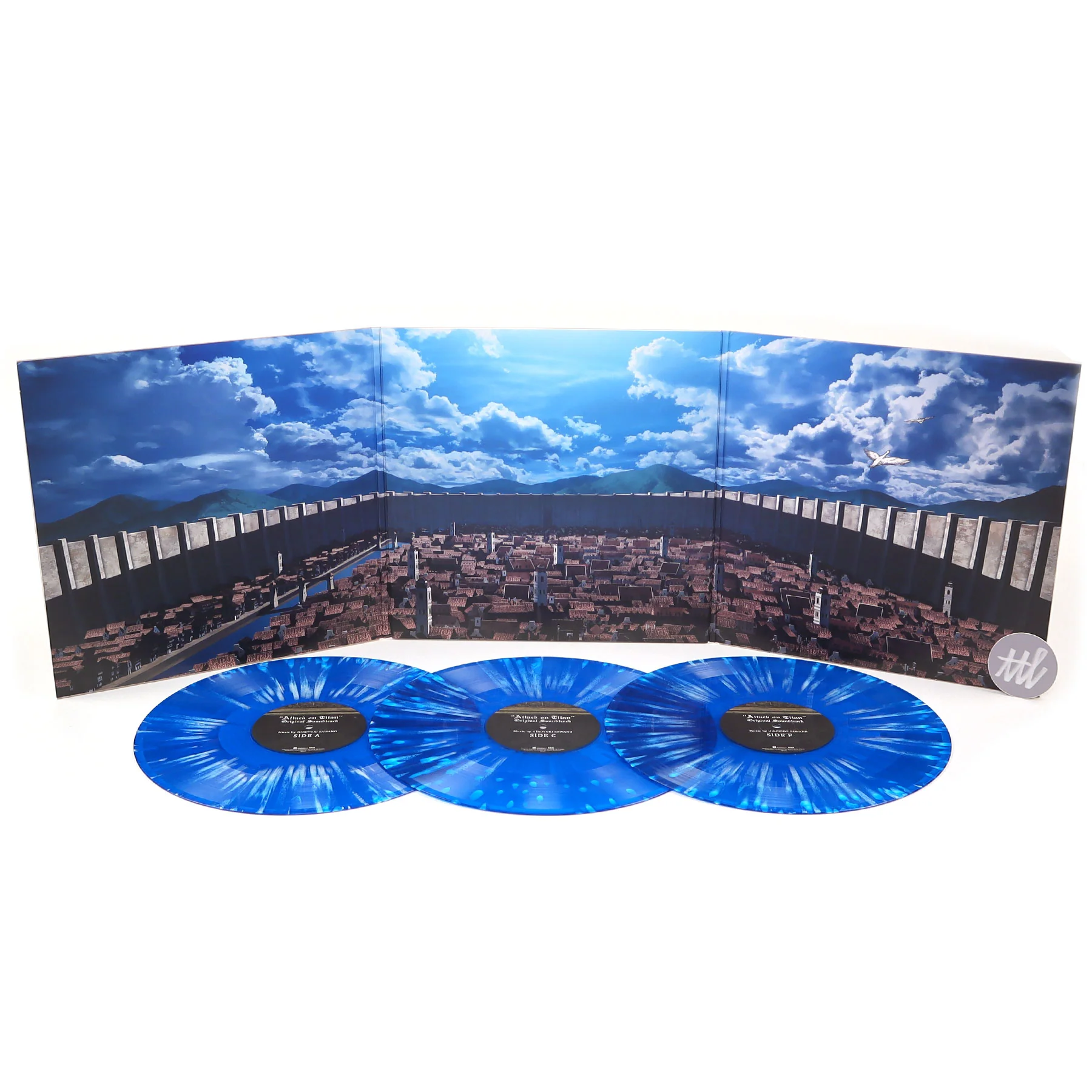 Hiroyuki Sawano: Attack On Titan Season 1 Soundtrack (180g, Colored Vinyl) Vinyl 3LP - Image 2