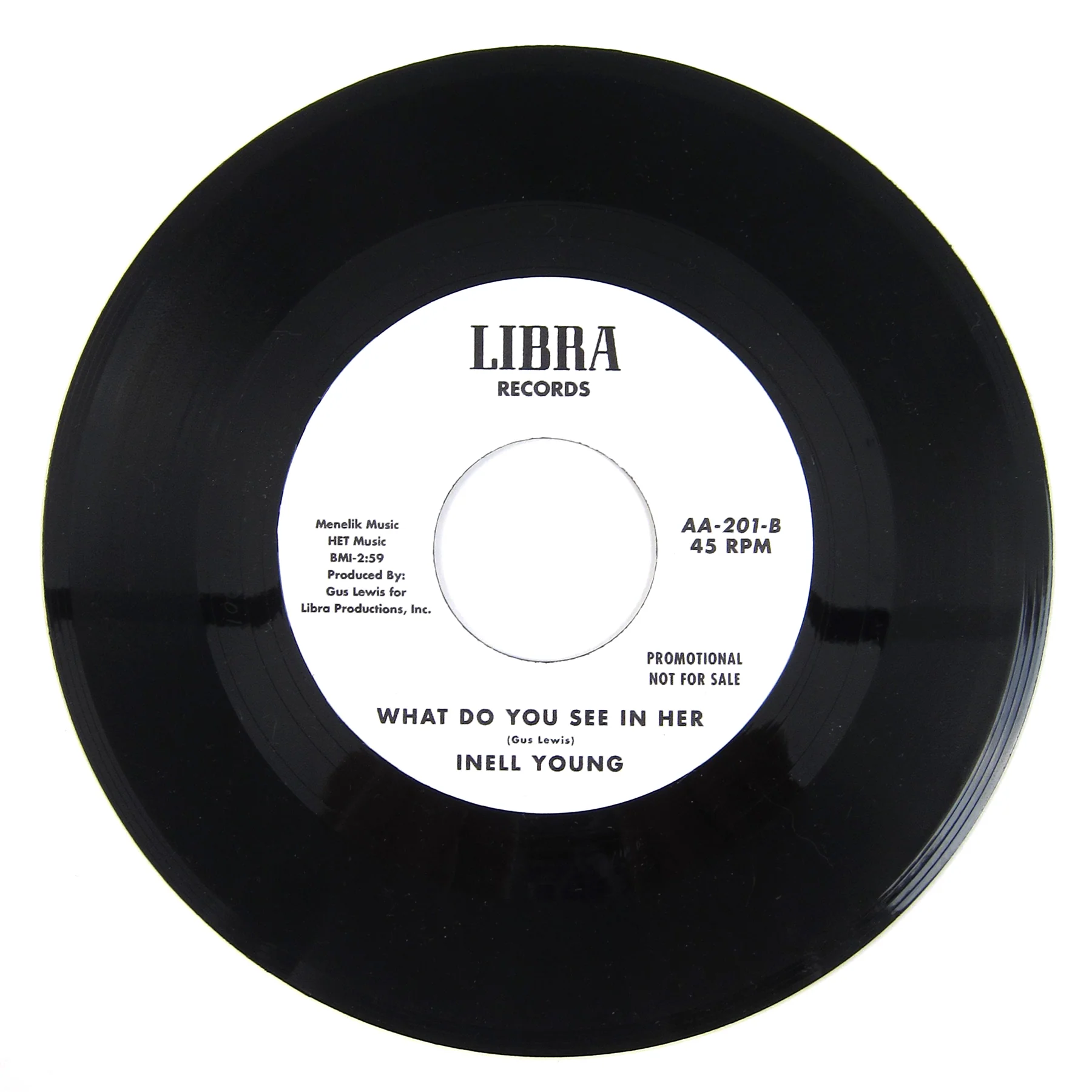 Honey & The Bees / Inell Young: Love Addict / What Do You See In Her Vinyl 7" - Image 2