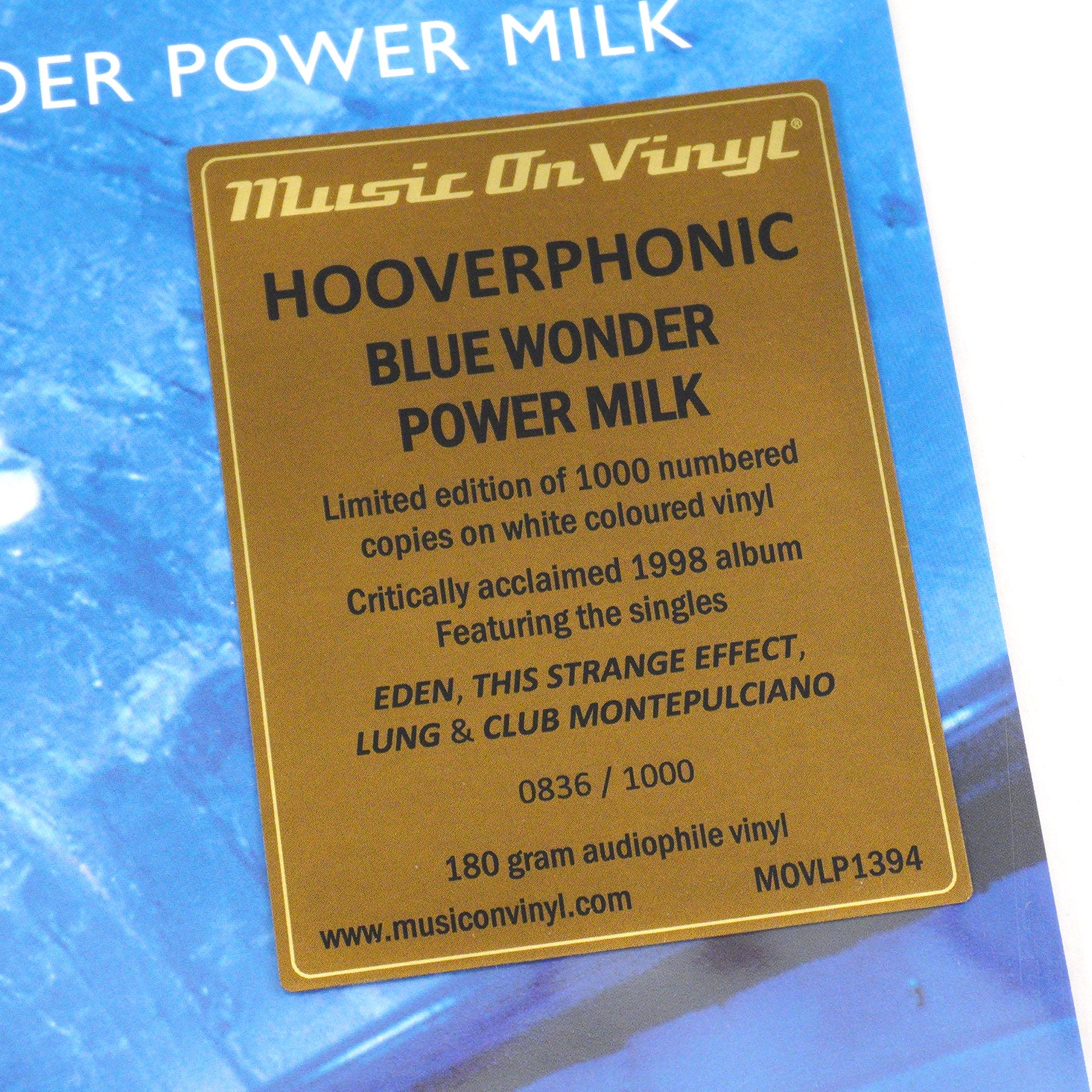 Hooverphonic: Blue Wonder Power Milk (180g, Colored Vinyl) Vinyl LP - Image 4
