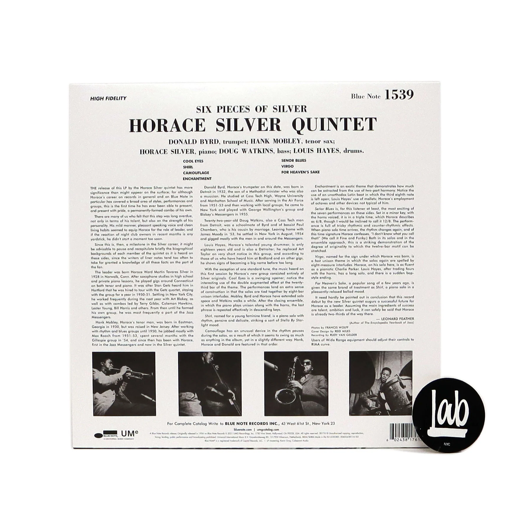 Horace Silver: 6 Pieces Of Silver (180g) Vinyl LP - Image 2
