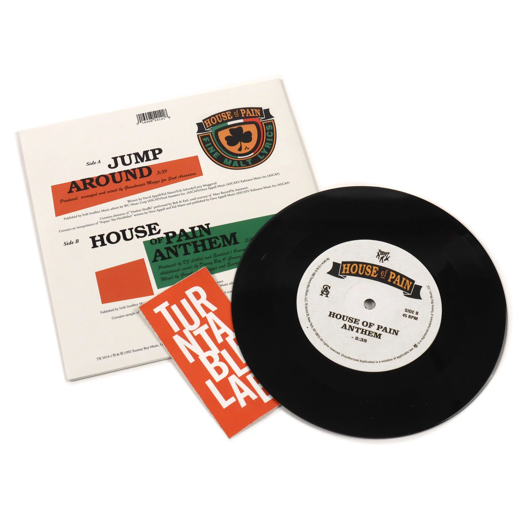 House Of Pain: Jump Around / House Of Pain Anthem (Indie Exclusive) Vinyl 7" - Image 2