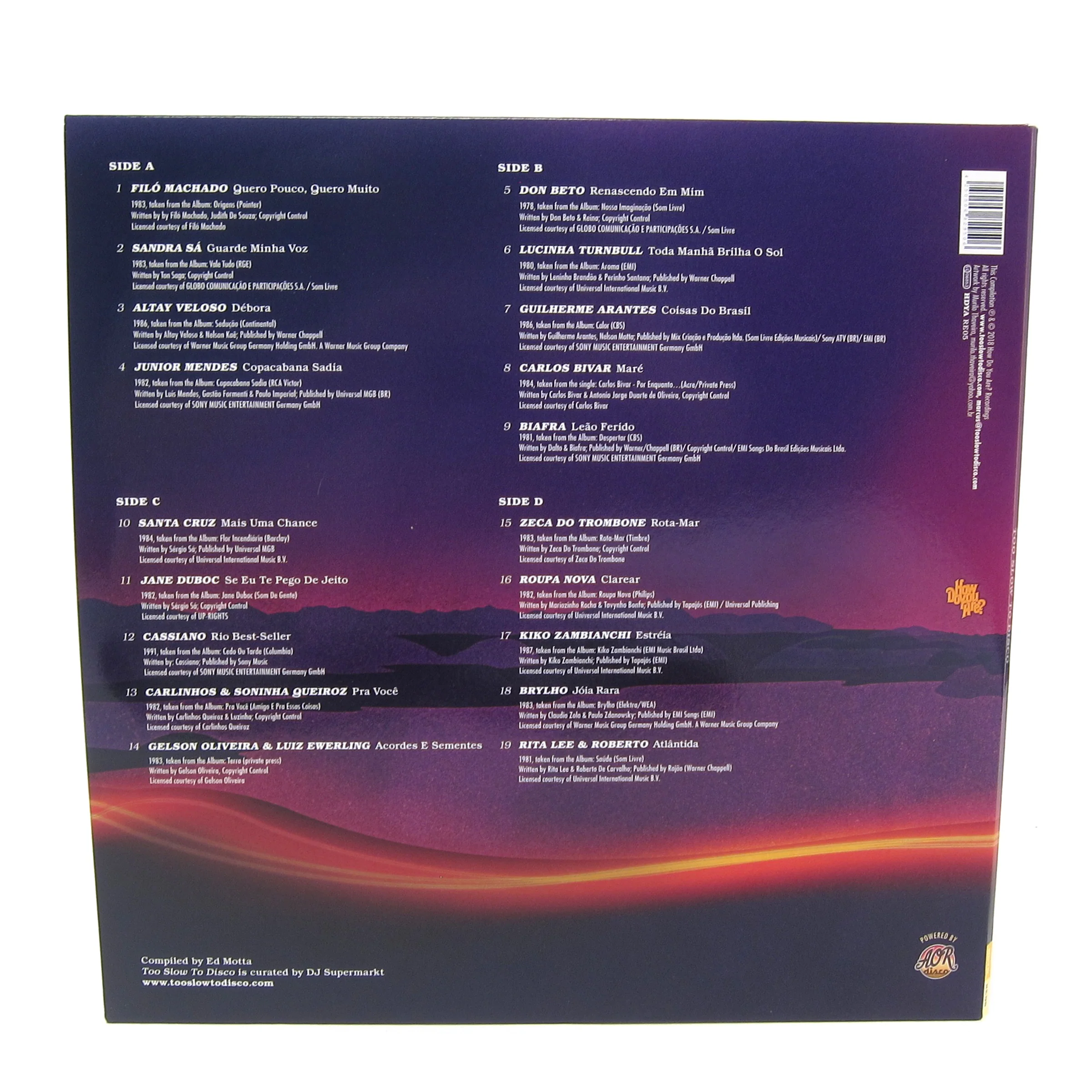 How Do You Are?: Too Slow To Disco Brasil Compiled By Ed Motta (180g) Vinyl 2LP - Image 2