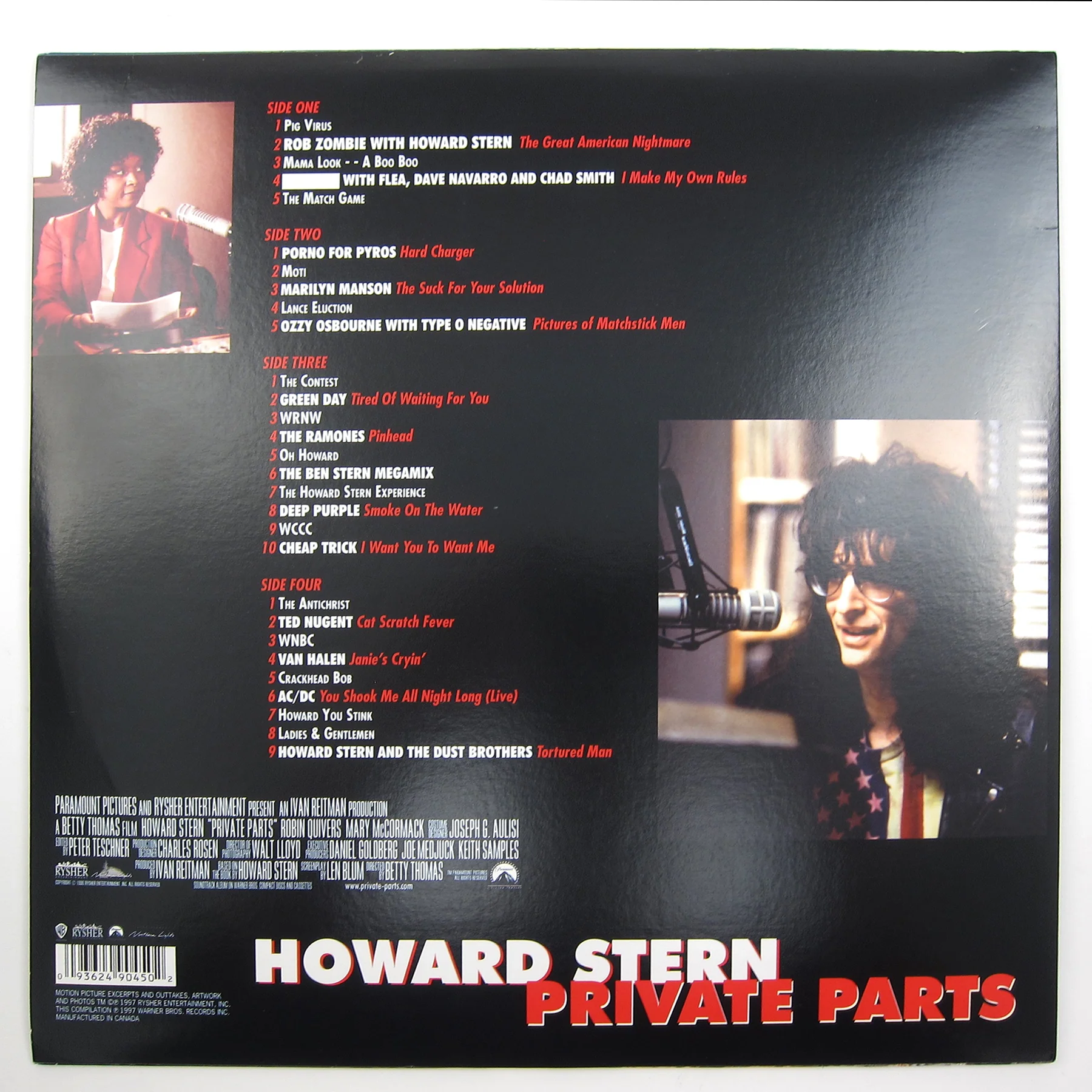 Howard Stern: Private Parts Soundtrack Vinyl LP - Image 3