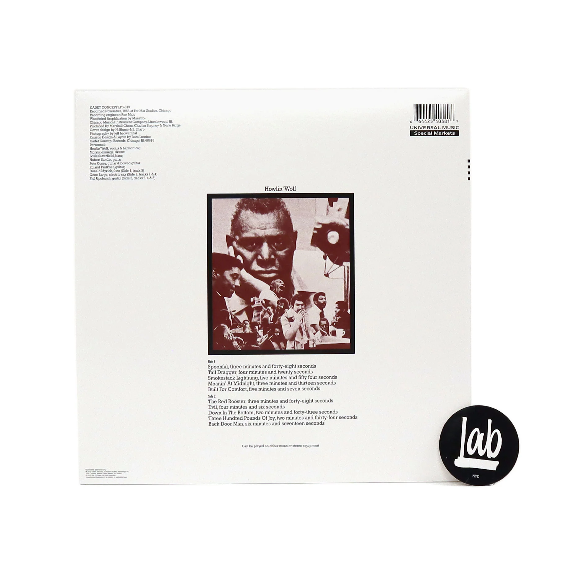 Howlin' Wolf: The Howlin' Wolf Album Vinyl LP - Image 2