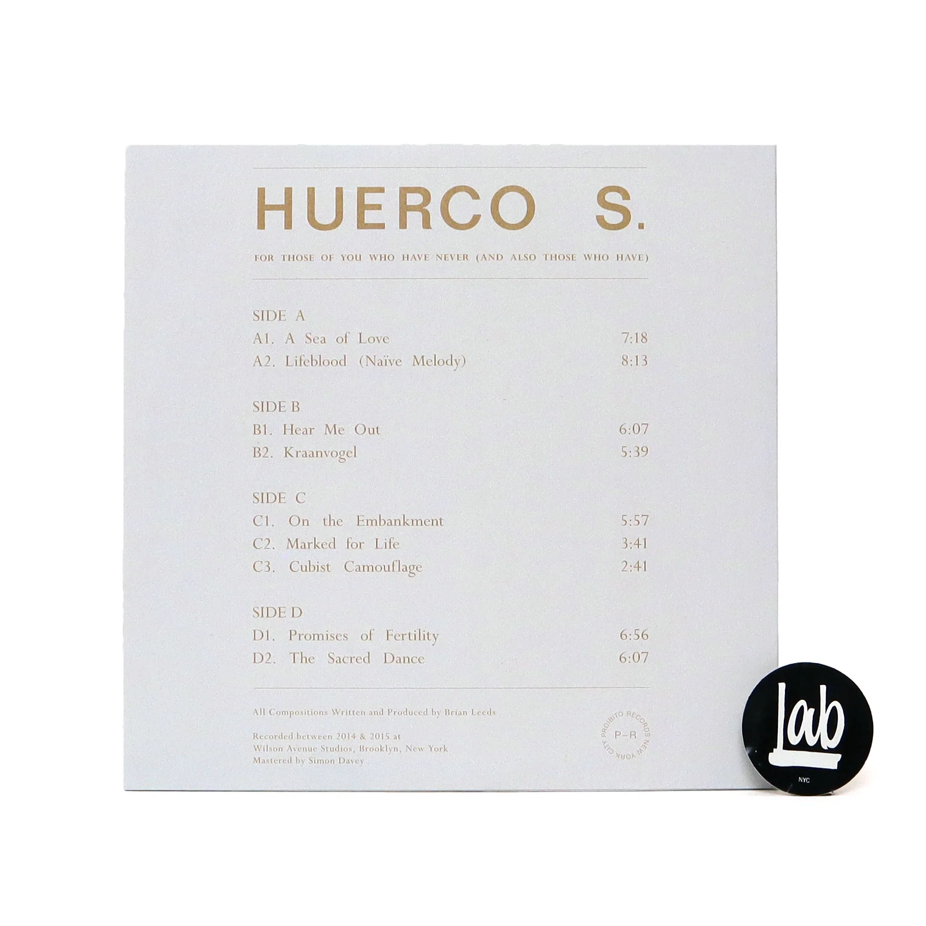 Huerco S.: For Those Of You Who Have Never (And Also Those Who Have) Vinyl 2LP - Image 3
