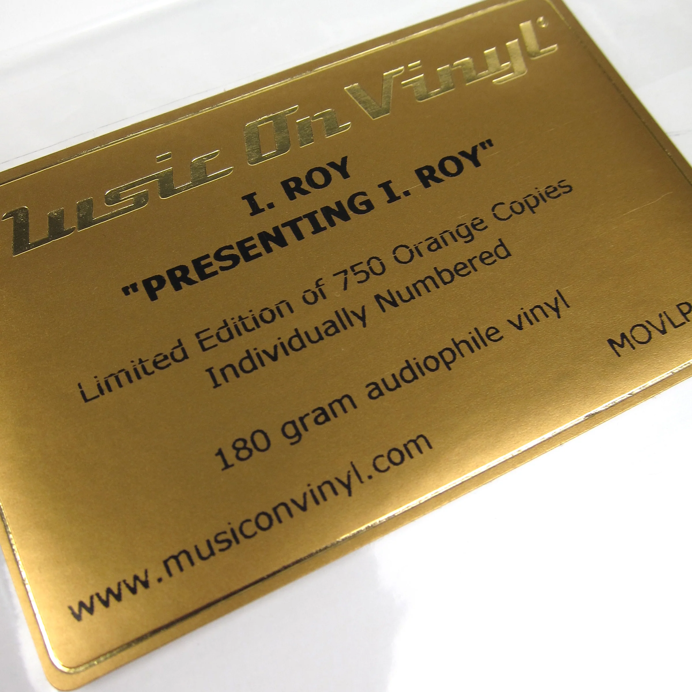 I. Roy: Presenting I. Roy (Music On Vinyl 180g, Colored Vinyl) Vinyl LP - Image 3