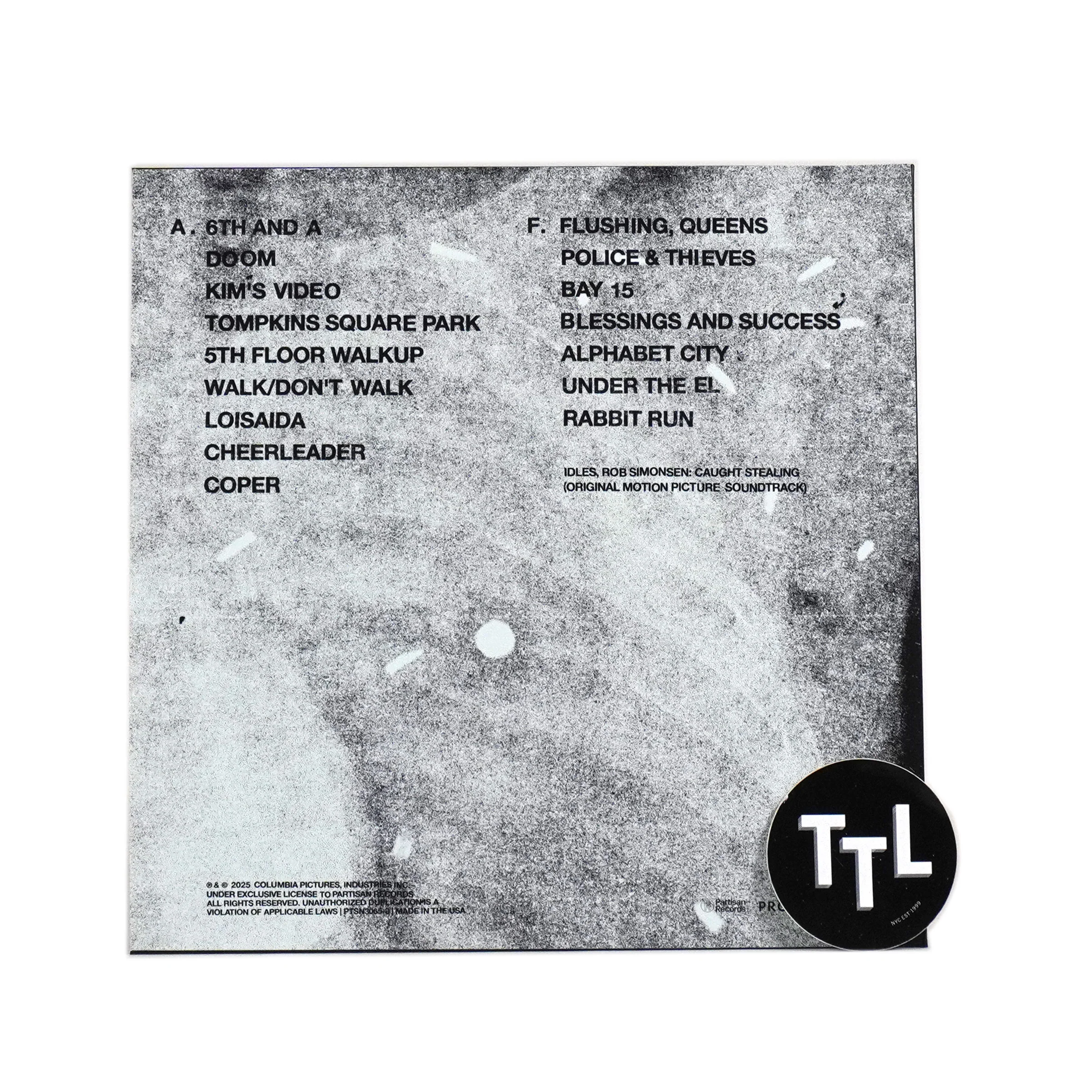 IDLES & Rob Simonsen: Caught Stealing Soundtrack (Colored Vinyl) Vinyl LP - Image 3