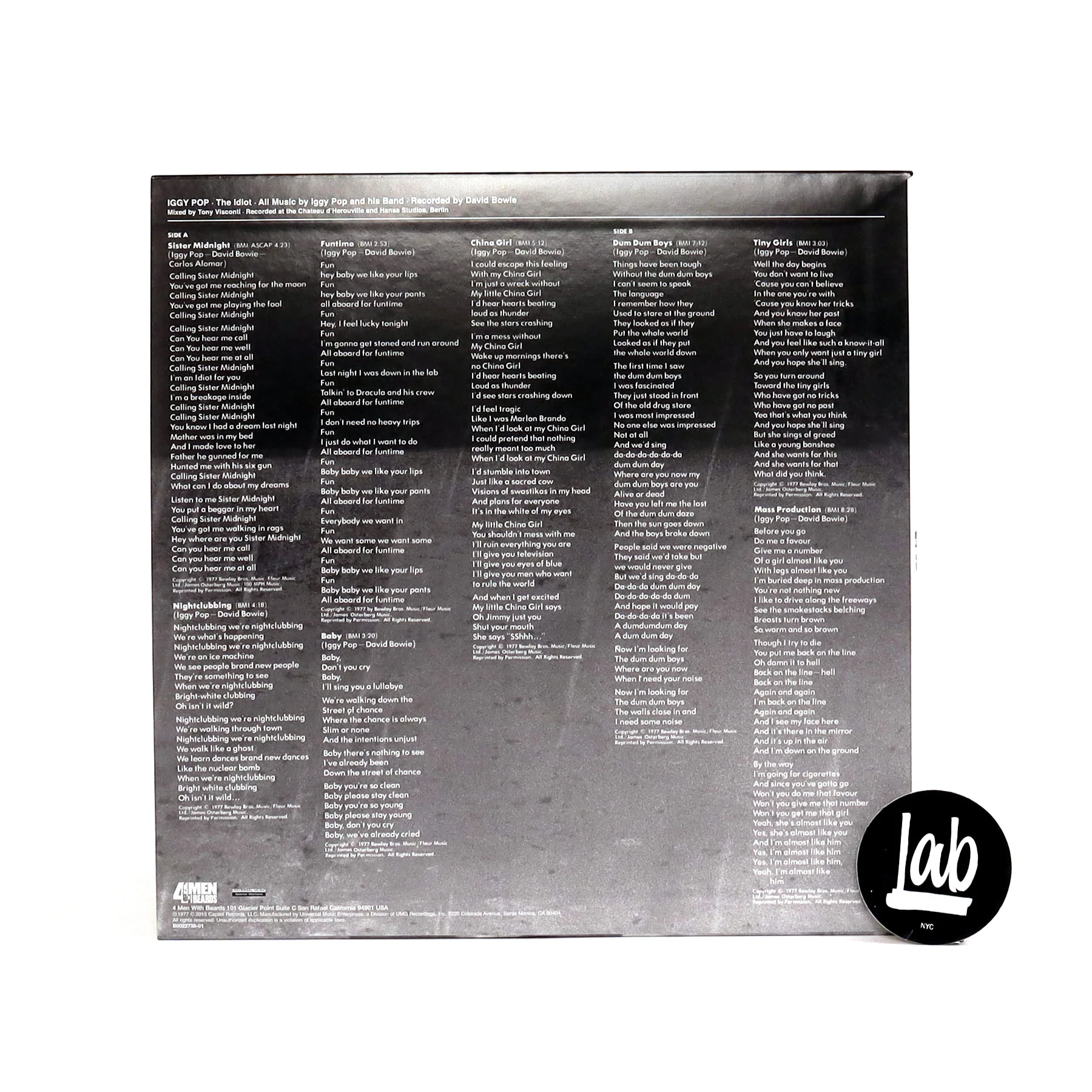 Iggy Pop: The Idiot (180g, Purple Colored Vinyl) Vinyl LP - Image 3