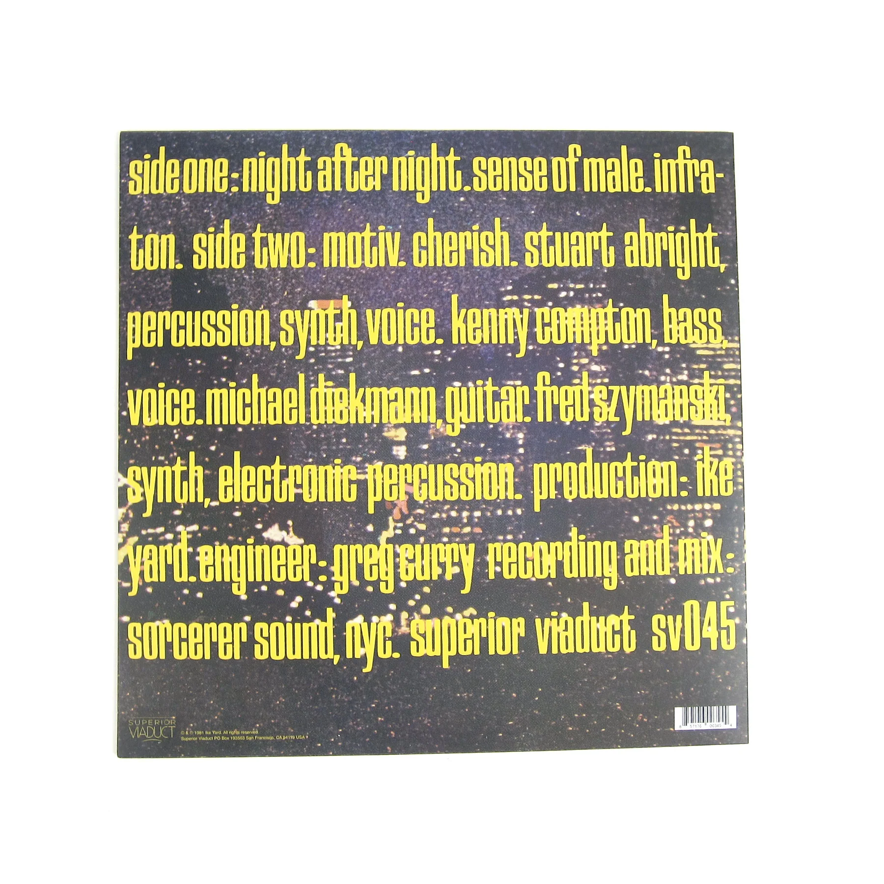 Ike Yard: Night After Night (Colored Vinyl) Vinyl 12" - Image 2