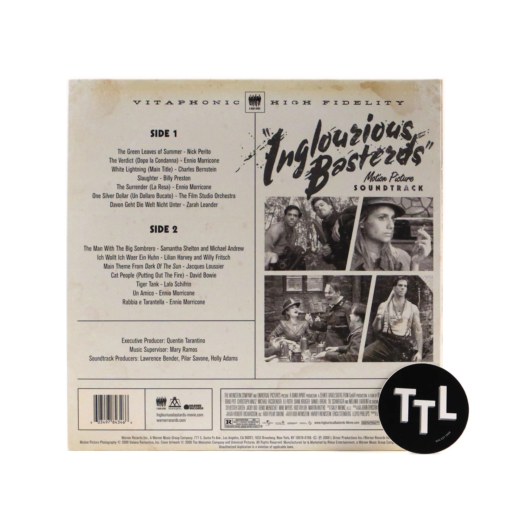 Inglourious Basterds: Soundtrack (Colored Vinyl) LP - Image 3