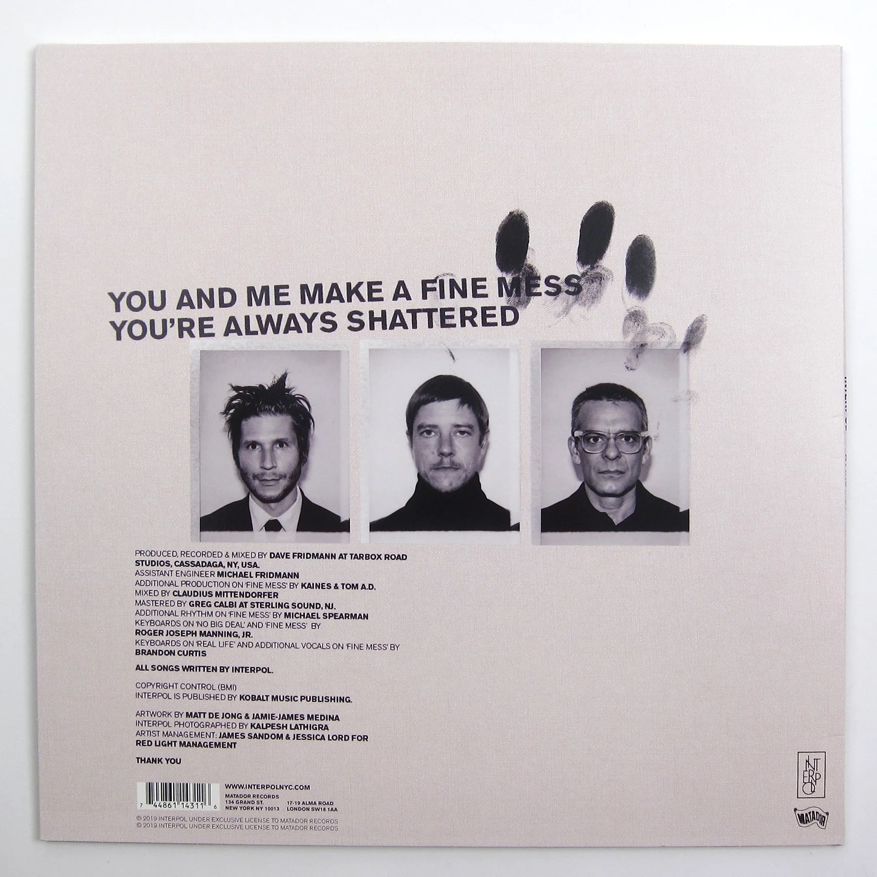 Interpol: A Fine Mess EP Vinyl LP - Image 2