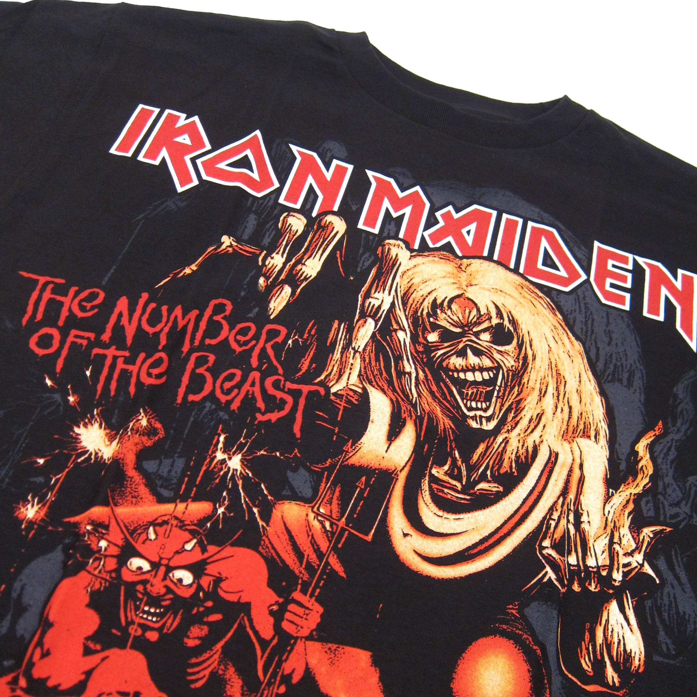 Iron Maiden: Number Of The Beast Shirt - Black - Image 2