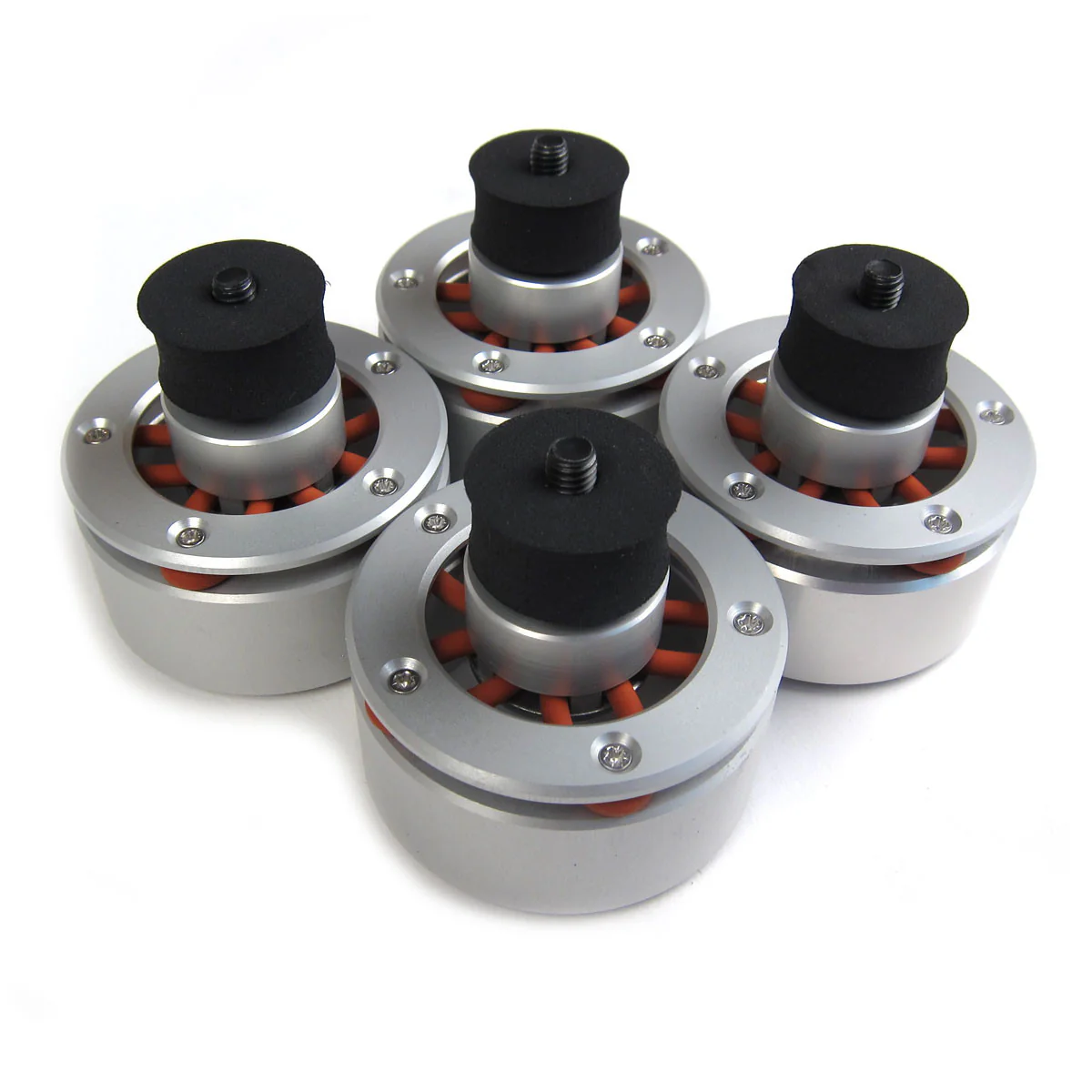 Isonoe: Isolation System - Turntable Feet 25 kg / 55 lbs Version (4 Units) - Silver - Image 3
