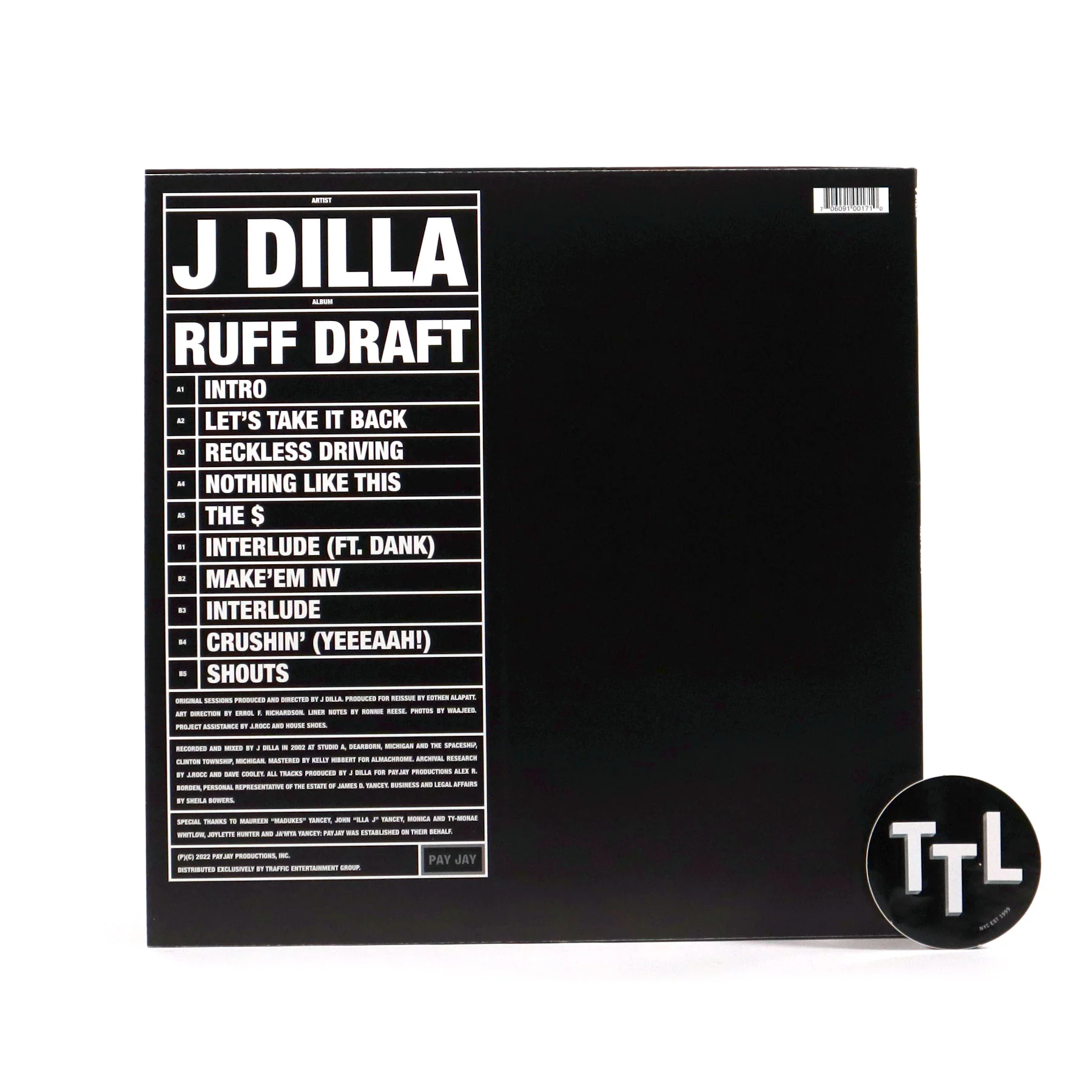 J Dilla: Ruff Draft - Dilla's Mix Vinyl LP - Image 2