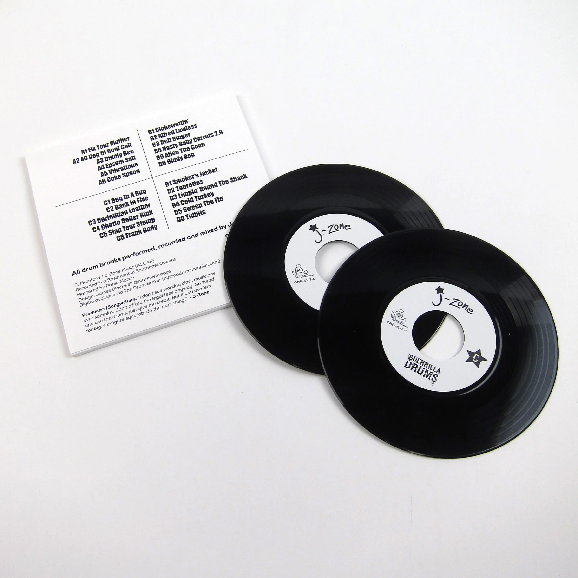 J-Zone: Guerrilla Drums Vinyl 2x7" - Image 2