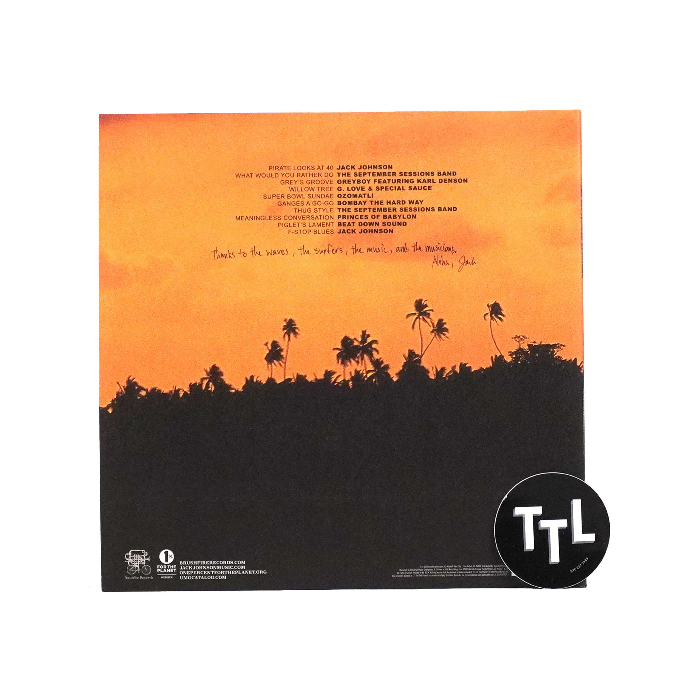 Jack Johnson: The September Sessions - Music From The Film (180g) Vinyl LP - Image 3