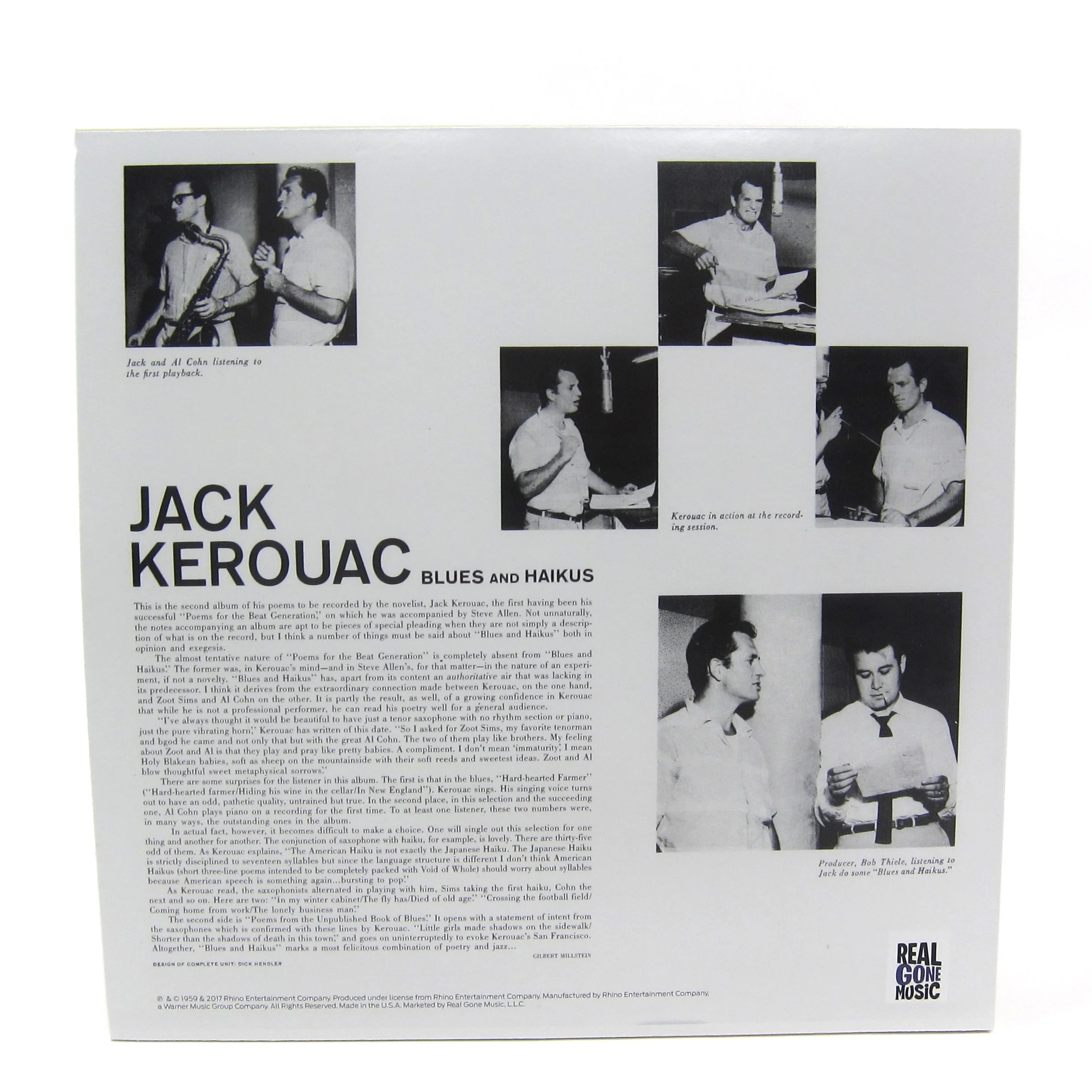 Jack Kerouac Feat. Al Cohn and Zoot Sims: Blues And Haikus (Colored Vinyl) Vinyl LP - Image 2