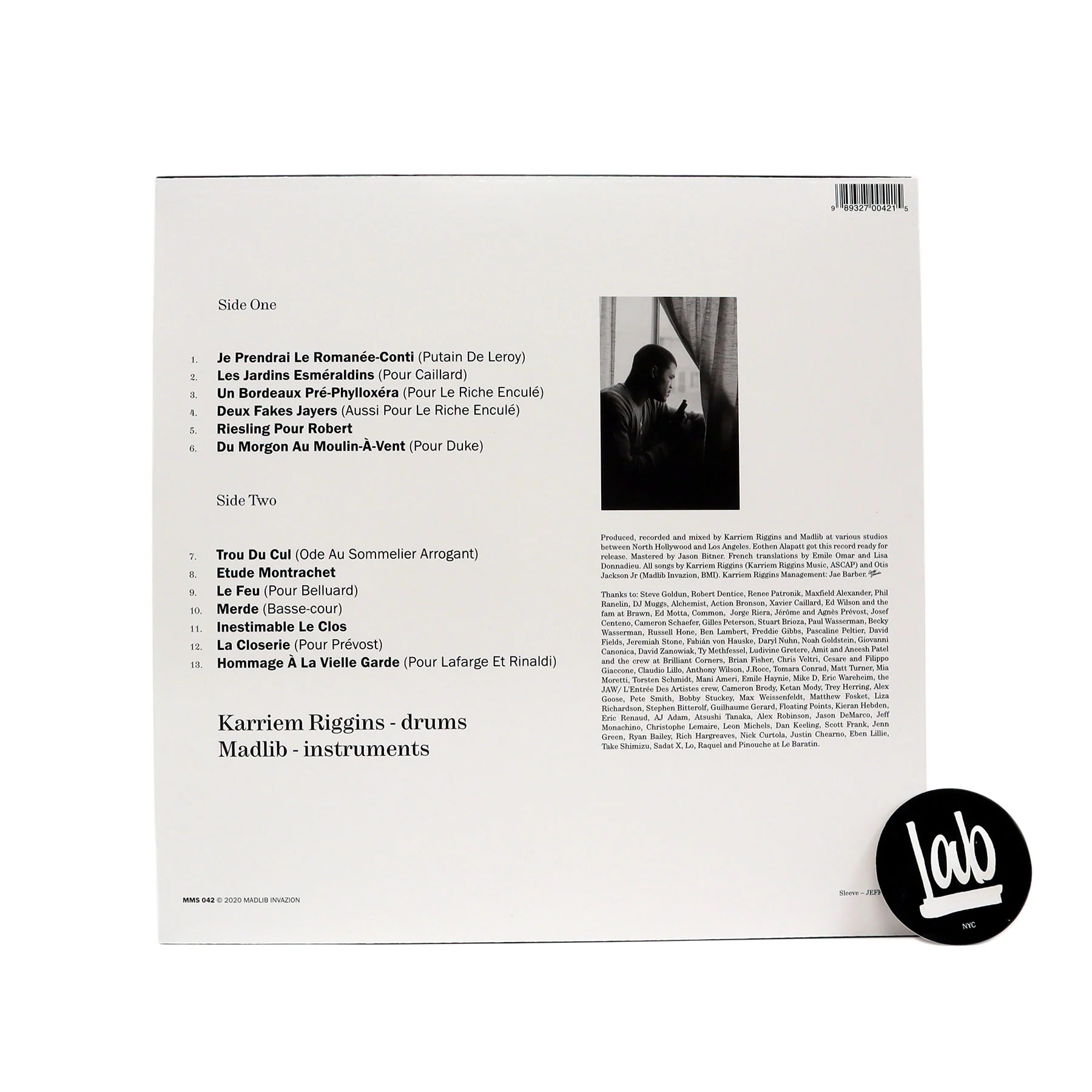 Jahari Massamba Unit: Pardon My French (Madlib, Karriem Riggins) Vinyl LP - Image 2