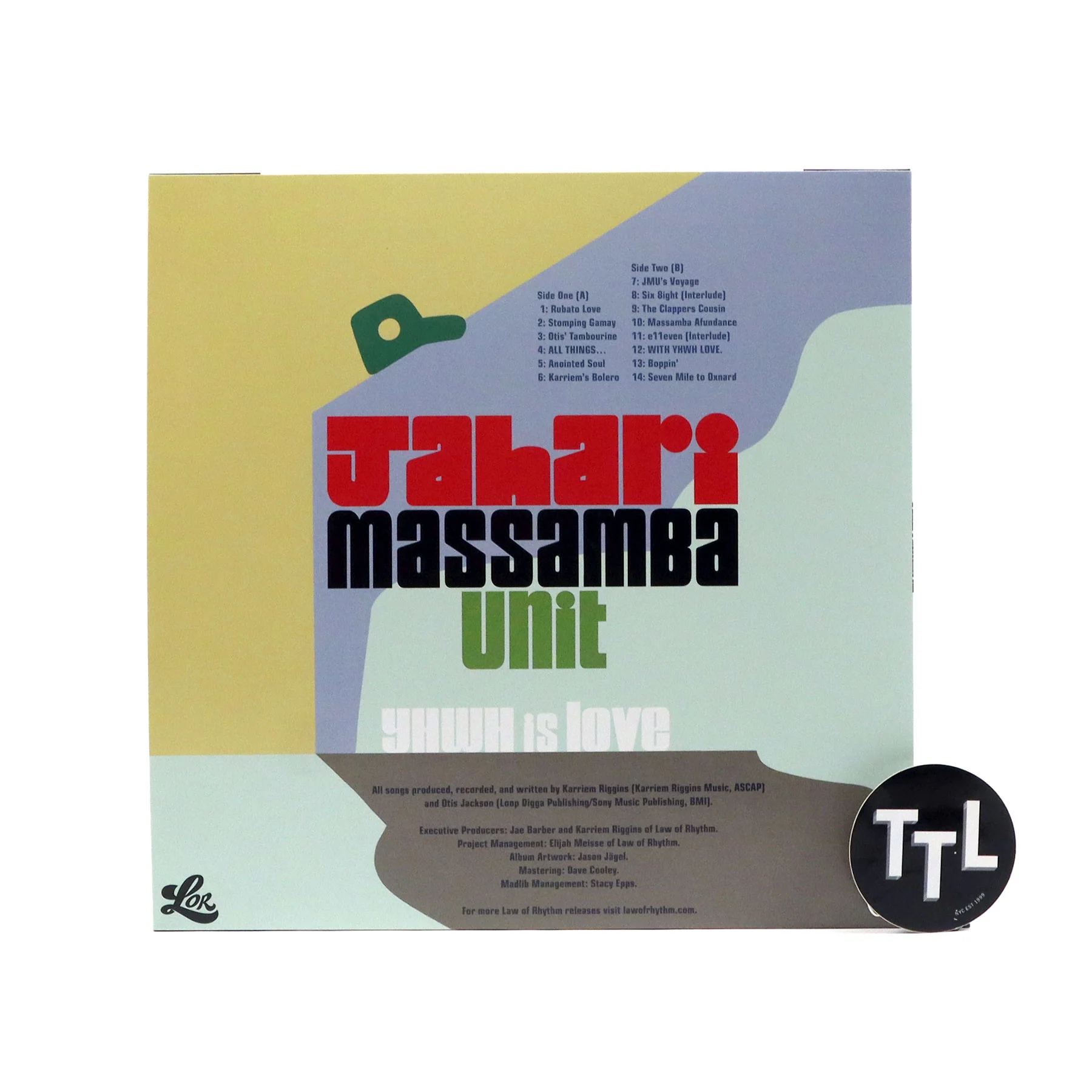 Jahari Massamba Unit: YHWH is LOVE (Madlib, Karriem Riggins) Vinyl LP - Image 2