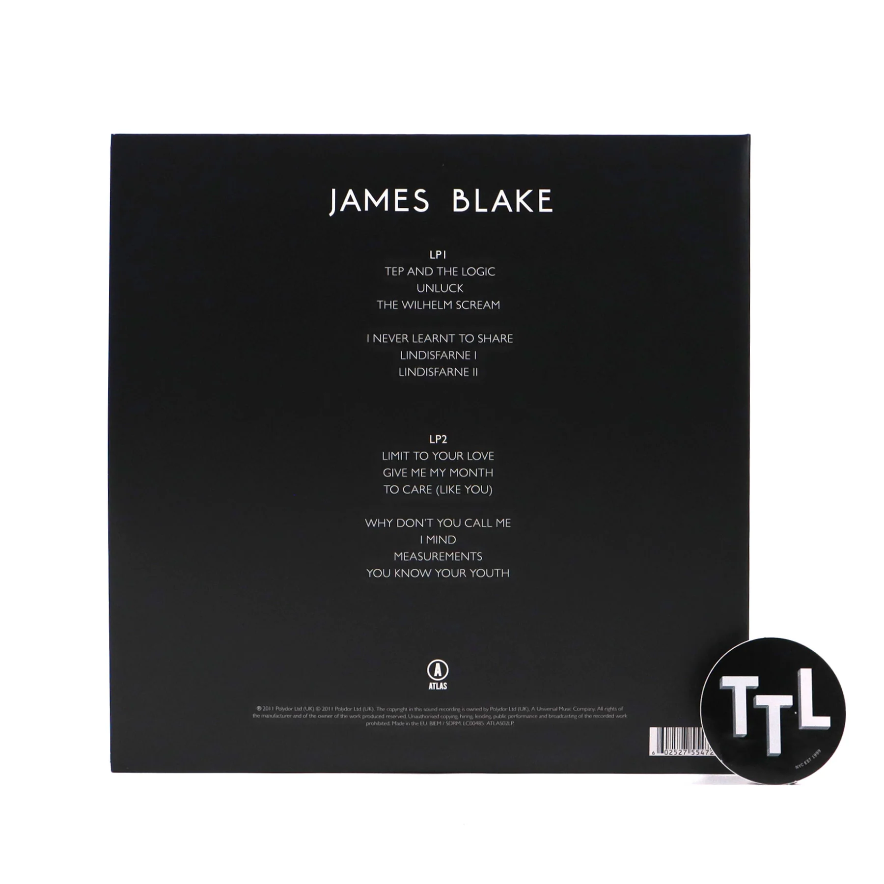 James Blake: James Blake Vinyl 2LP - Image 3
